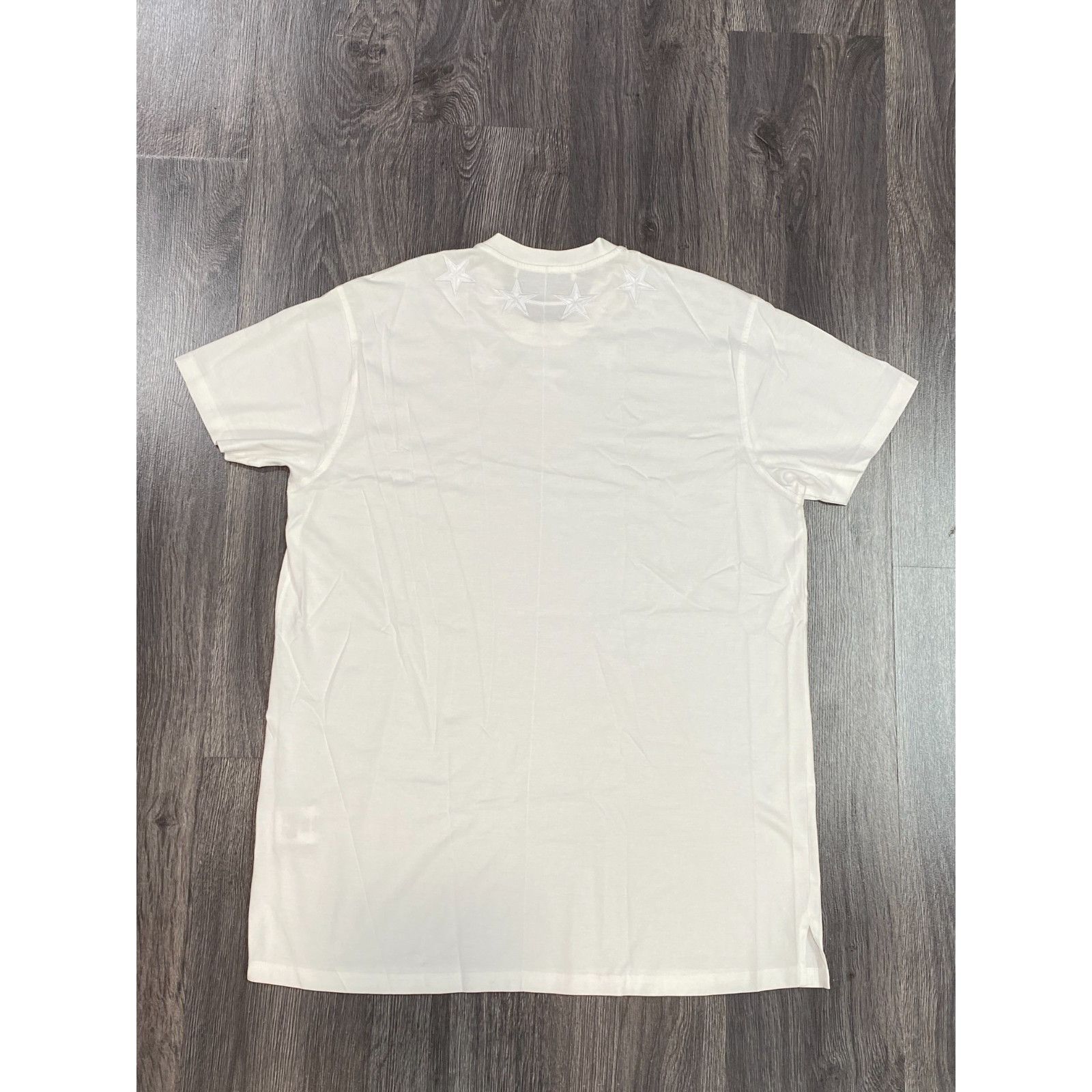 Givenchy Givenchy Men T Shirt Small White Embroidered Star Neck Colu Size US S / EU 44-46 / 1 - 2 Thumbnail