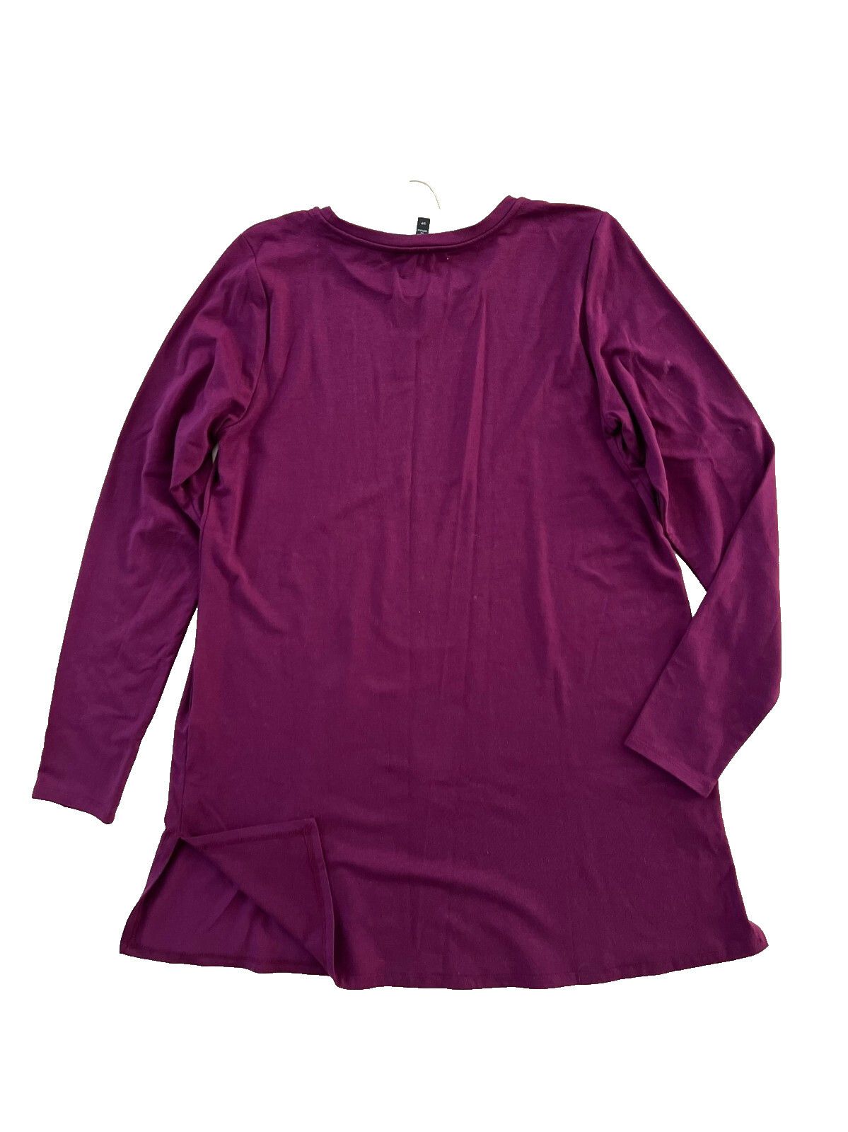 Eileen Fisher Eileen Fisher Stretch Jersey Knit Long Top Prune ( S ) Size S / US 4 / IT 40 - 2 Thumbnail
