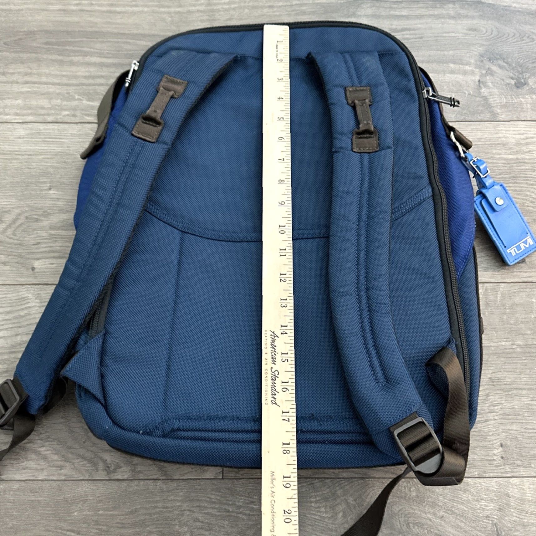 Tumi Tumi Alpha Bravo Cannon Backpack Rucksack Ballistic Nylon Blue 18x12x6 Medium Unisex Adults Leather Lining 22385BLCH Size ONE SIZE - 7 Thumbnail