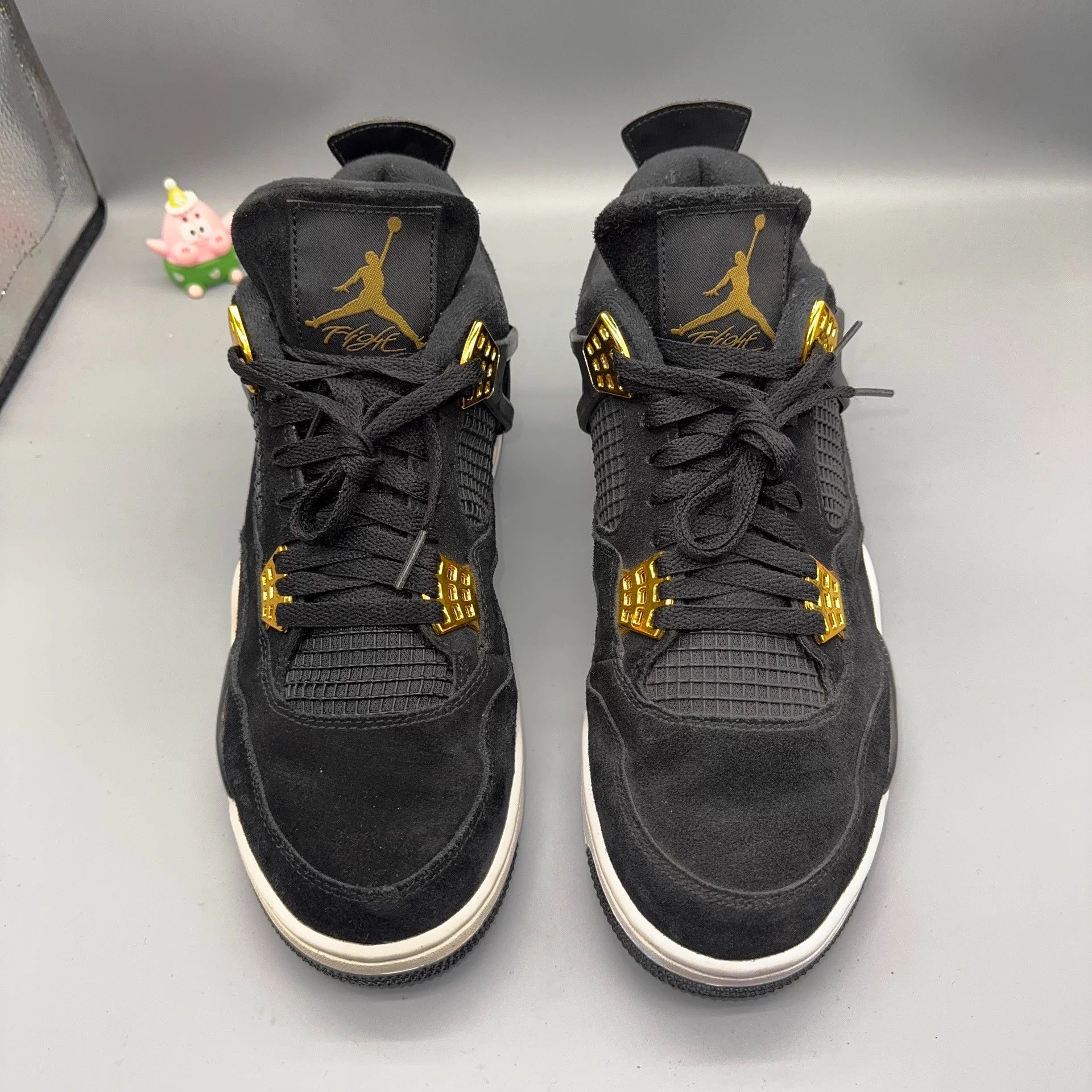 Other Jordan AJ4 Black Gold 45 Near New Size US 12 / EU 45 - 2 Thumbnail