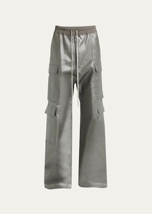 Rick Owens o1s1v1n0724 Cargo Pants in Silver Size US 32 / EU 48 - 1 Thumbnail
