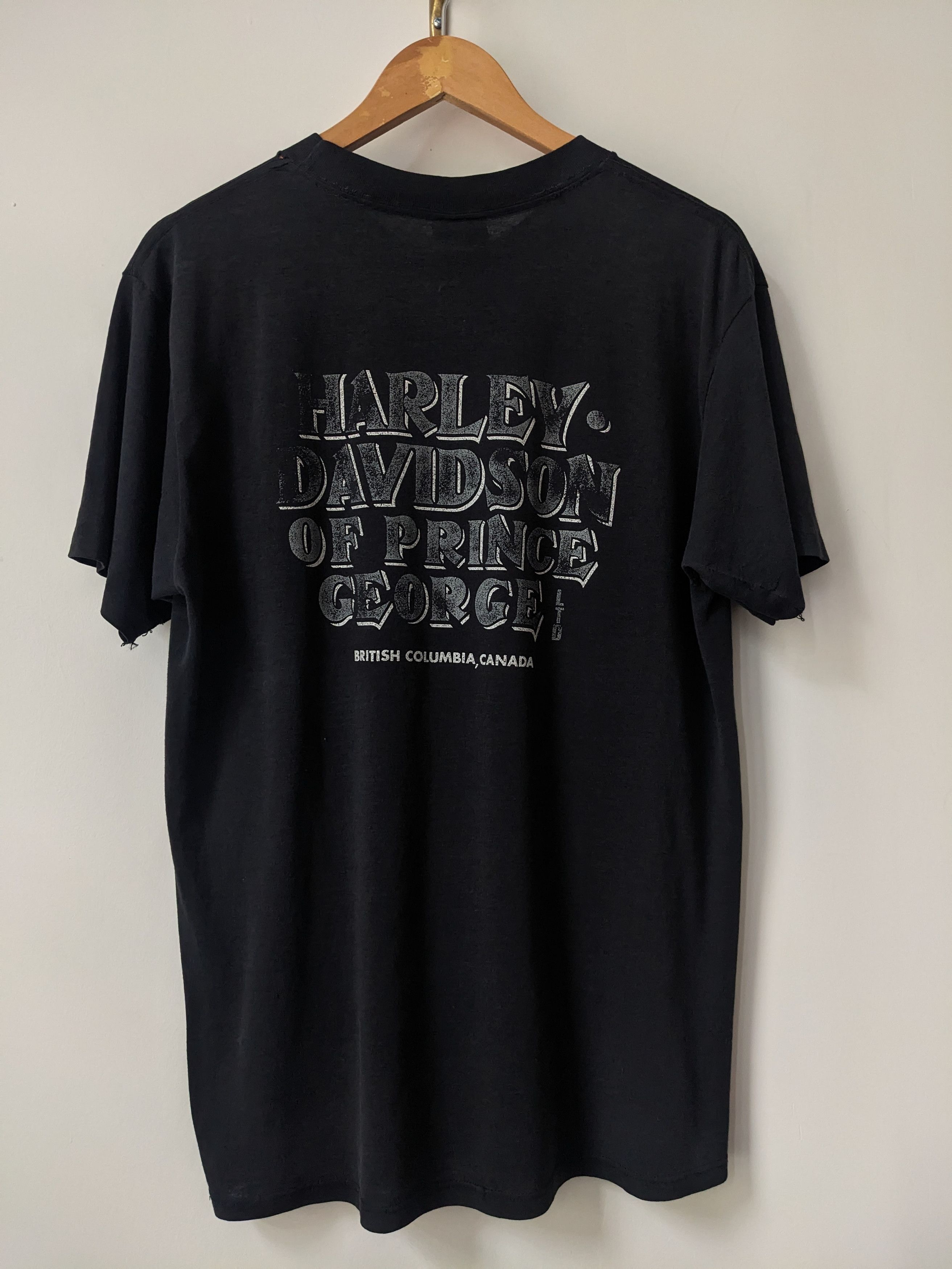 Harley Davidson Vintage 3D EMBLEM Harley Davidson Wolf T-shirt L Canada Size US L / EU 52-54 / 3 - 2 Thumbnail