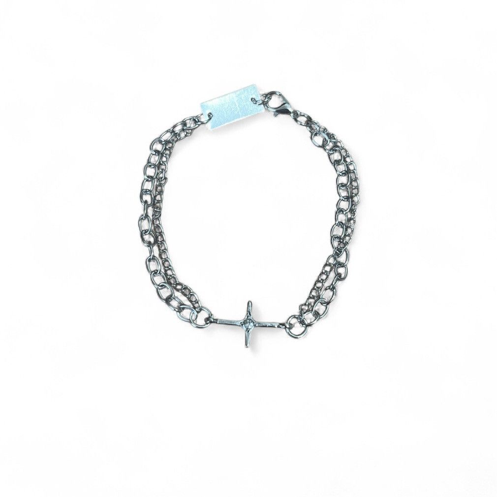 Japanese Brand Vintage Star Diamond Bracelet Punk Hip Hop Jewelry Size ONE SIZE - 1 Thumbnail