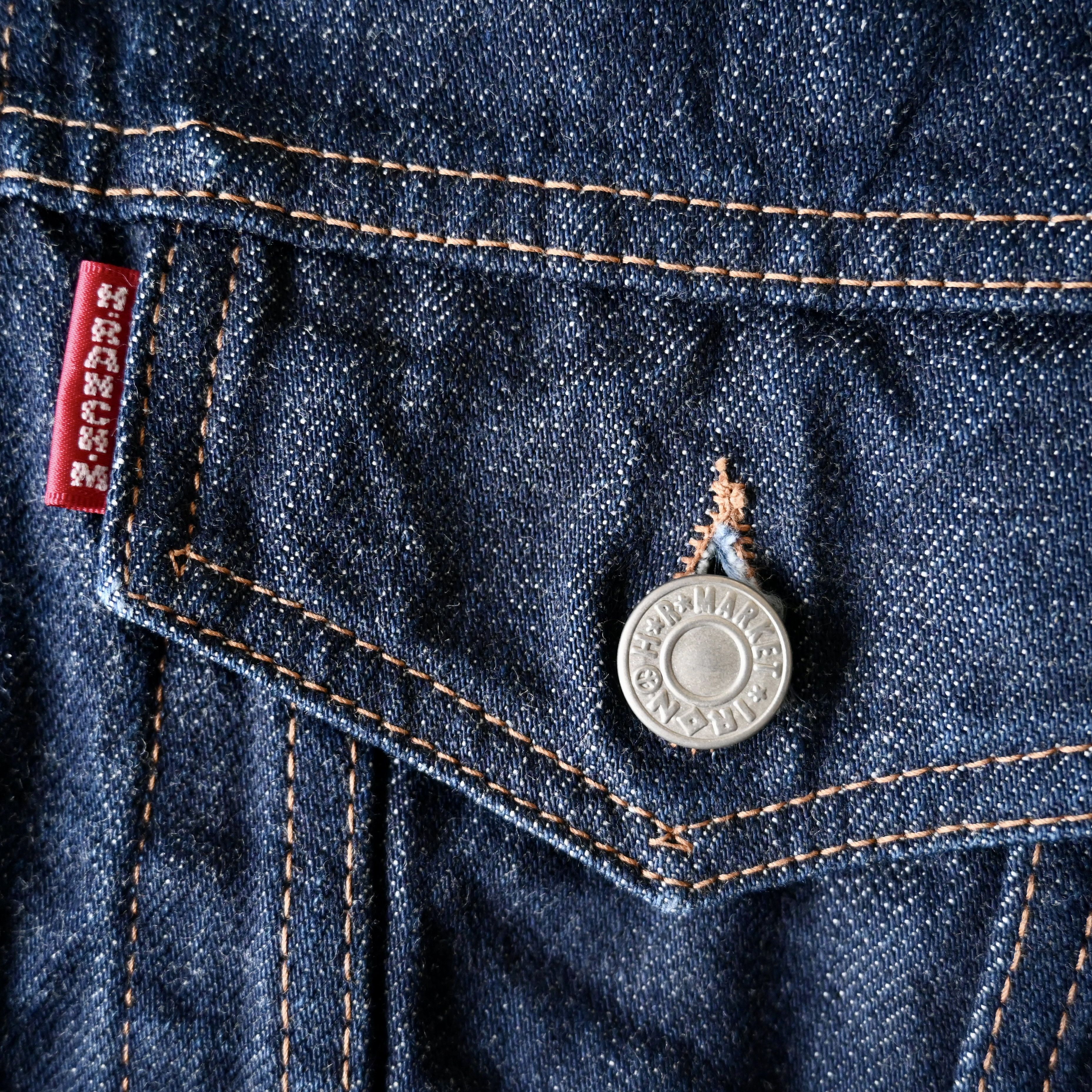 HOLLYWOOD RANCH MARKET H.R.MARKET indigo denim tracker jacket made in Japan Size US M / EU 48-50 / 2 - 16 Thumbnail