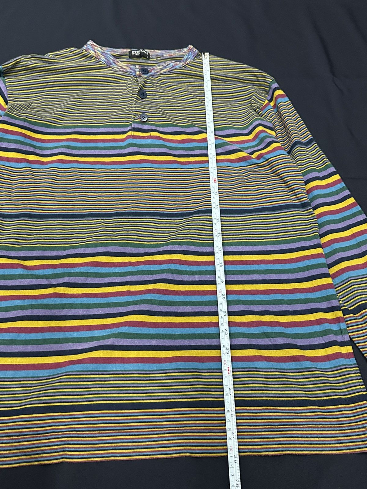 Missoni Vintage Missoni Multicolour Half Button L/S Shirt Size US M / EU 48-50 / 2 - 11 Thumbnail
