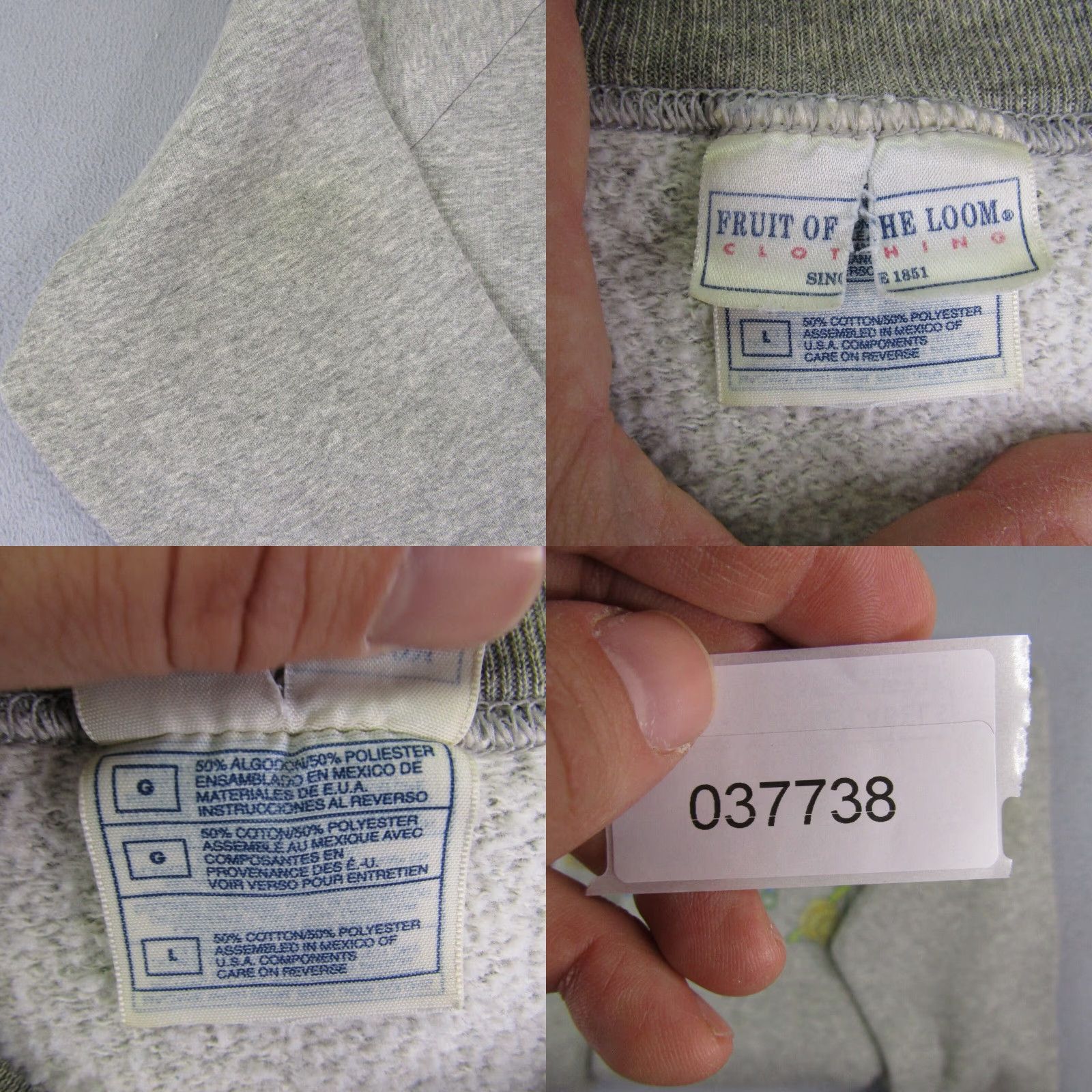 Fruit Of The Loom VINTAGE Florida Sweatshirt Womens Large Crewneck Pullover Sweater Dolphin 90s Size L / US 10 / IT 46 - 8 Thumbnail