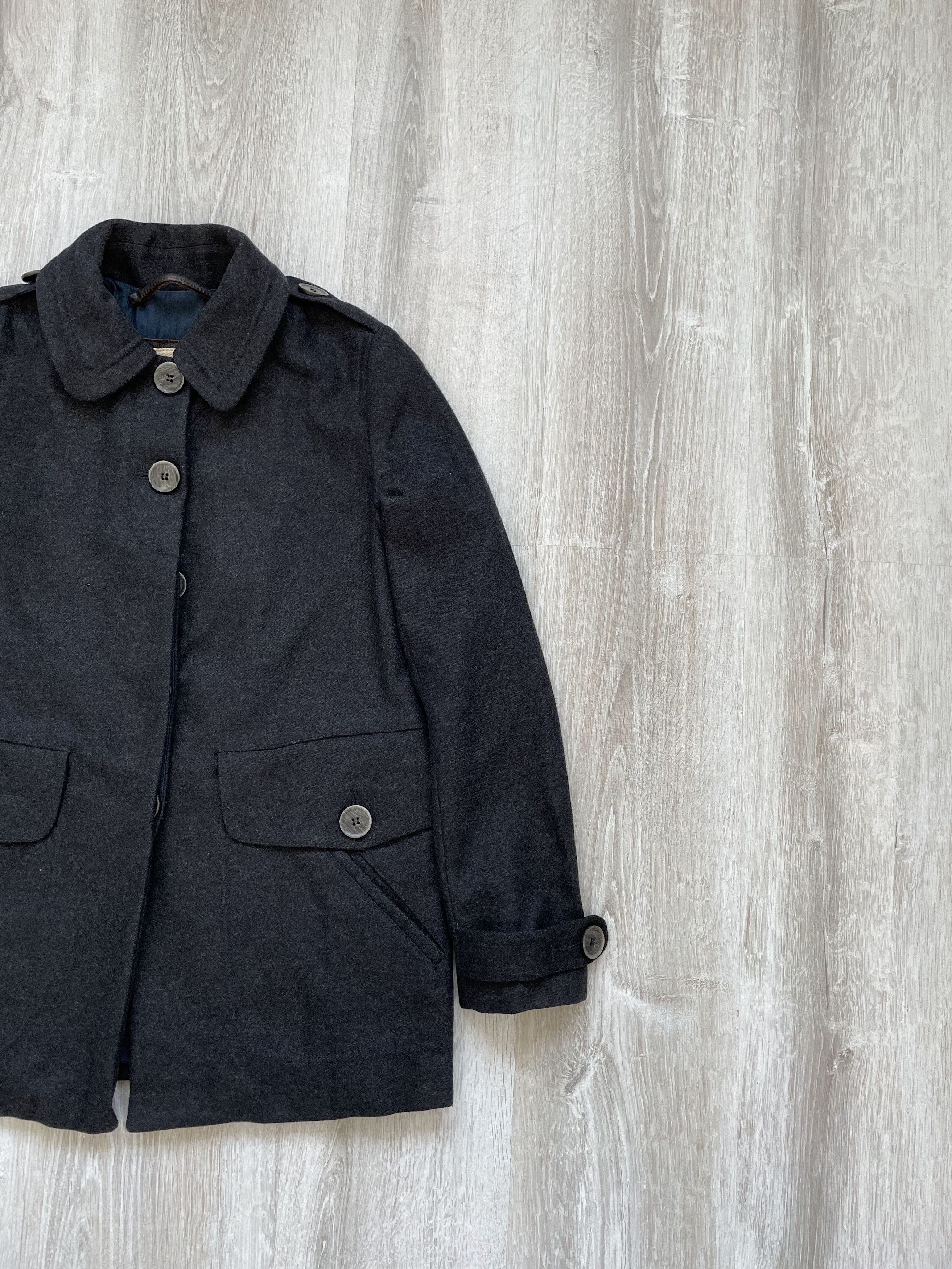 Burberry Thomas Burberry Wool Grey Coat Luxury Size M / US 6-8 / IT 42-44 - 3 Thumbnail