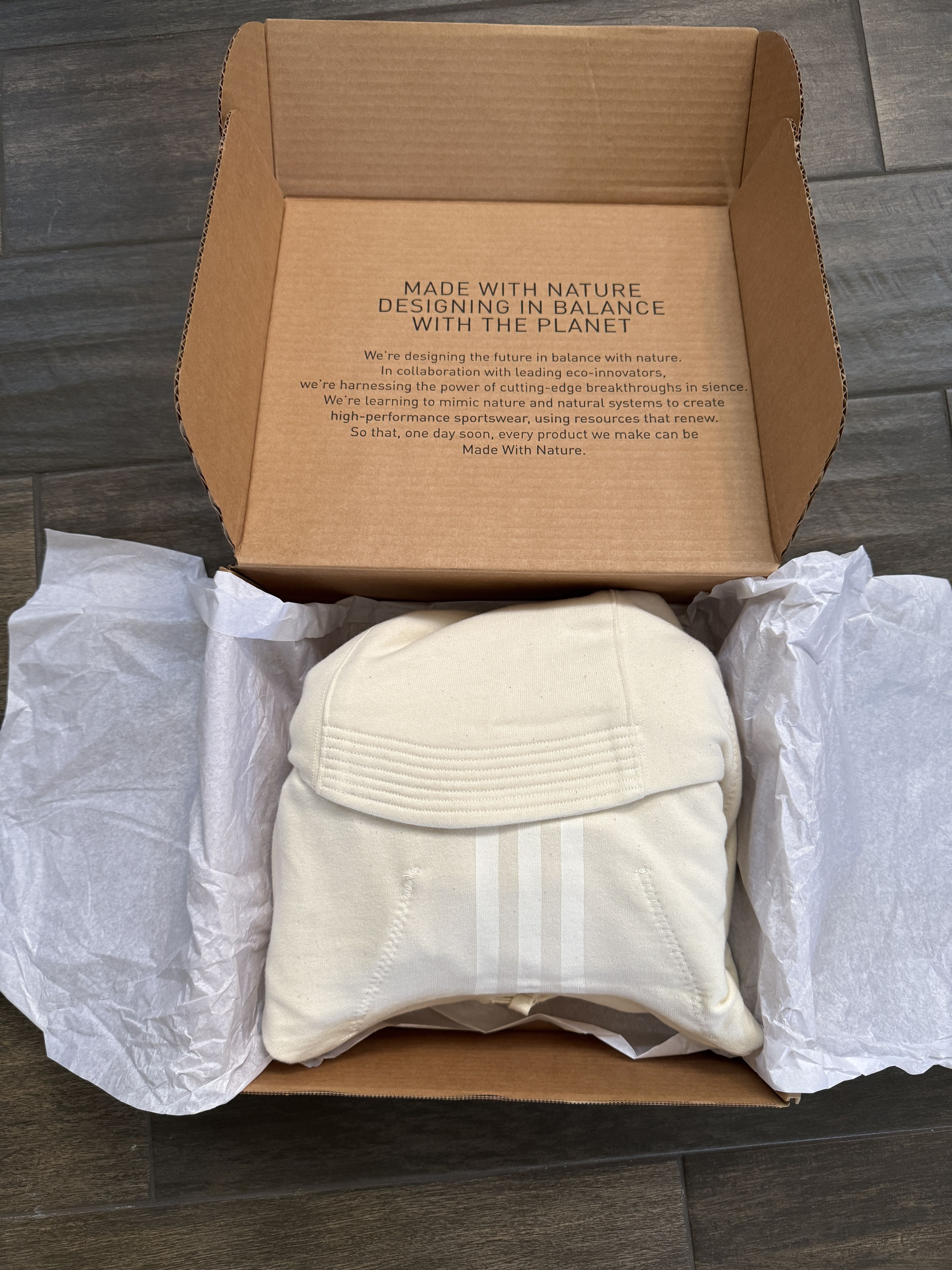 Adidas adidas Terrex HS1 Spinnova Hoodie Cream White Size US M / EU 48-50 / 2 - 9 Thumbnail