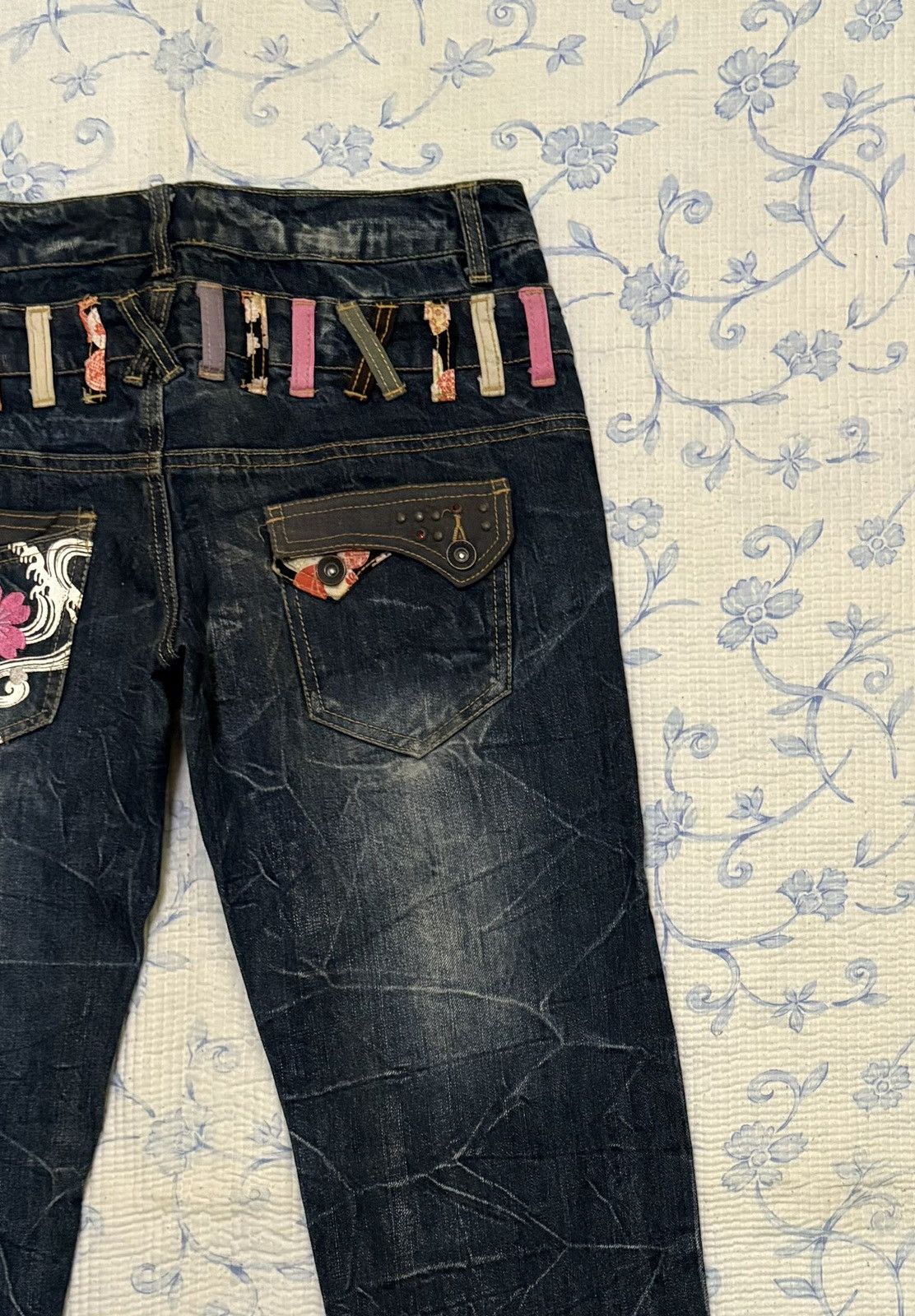Japanese Brand Japanese International World Double Waist Jeans Streetwear Size US 32 / EU 48 - 15 Thumbnail