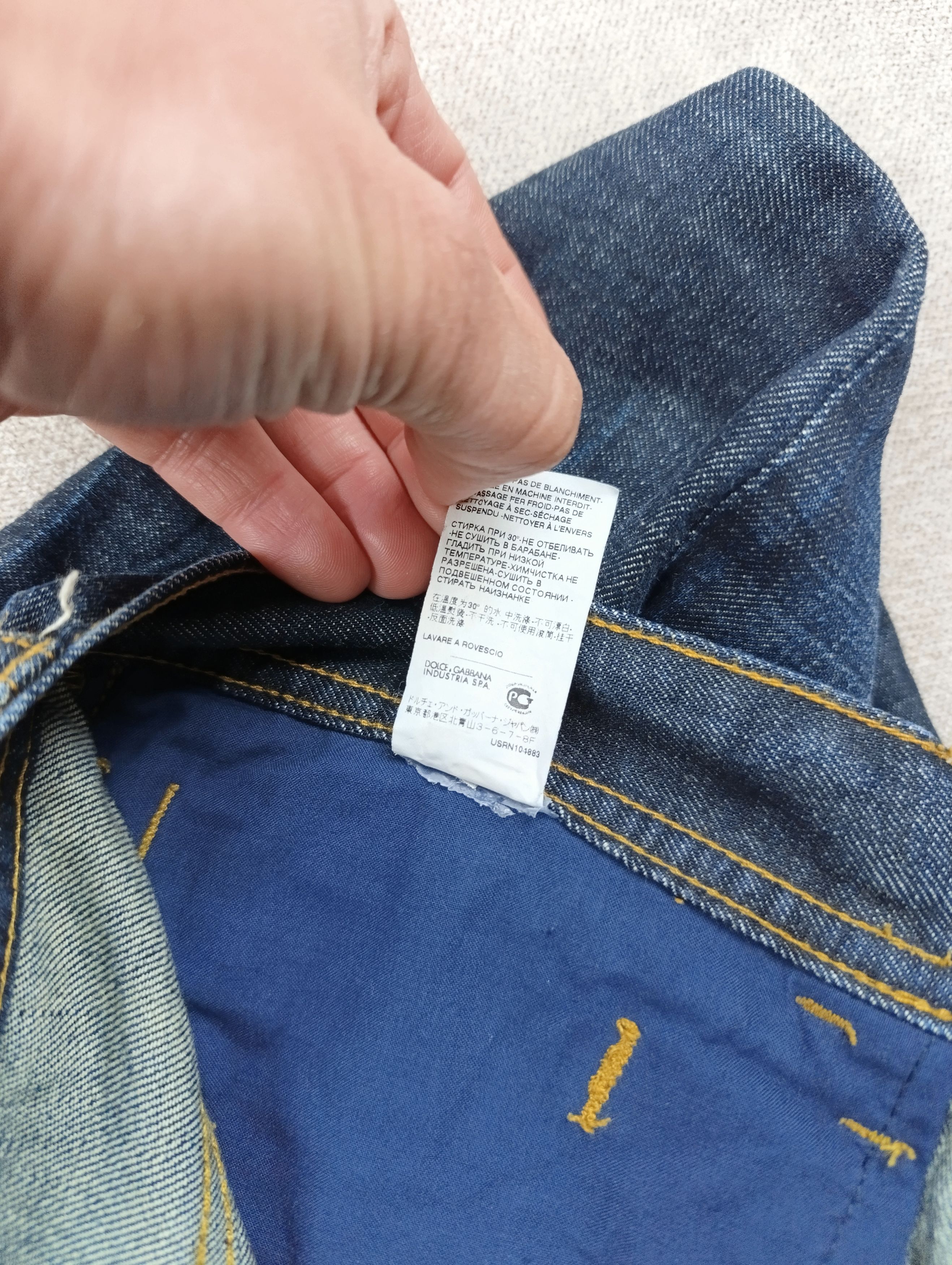 Dolce & Gabbana Dolce & Gabbana Distressed Indigo Denim Pants Jeans Size US 33 - 19 Thumbnail