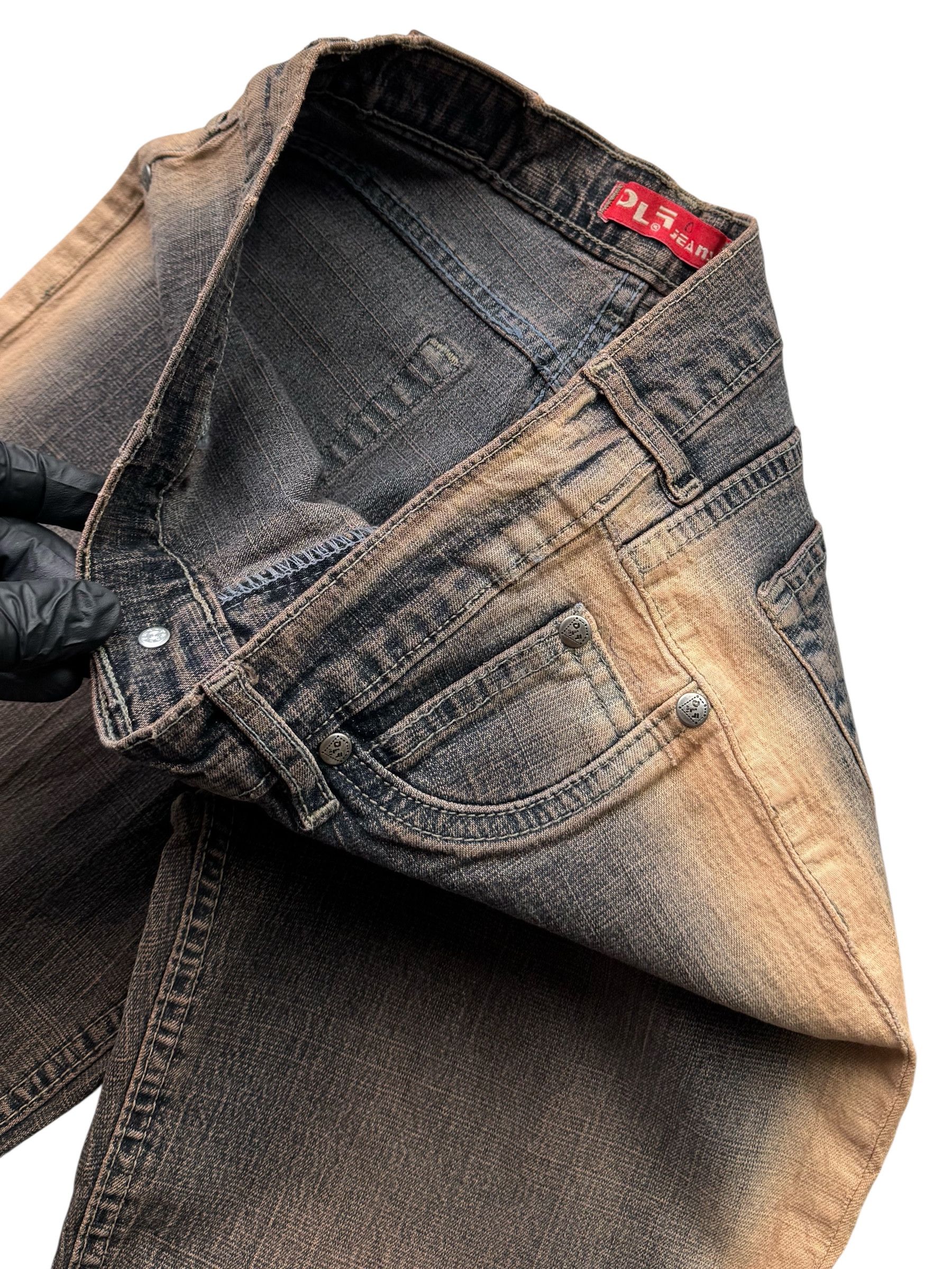 Japanese Brand Vintage Faded Flare Jeans W437(V9) Size 25" / US 0 / IT 36 - 3 Thumbnail