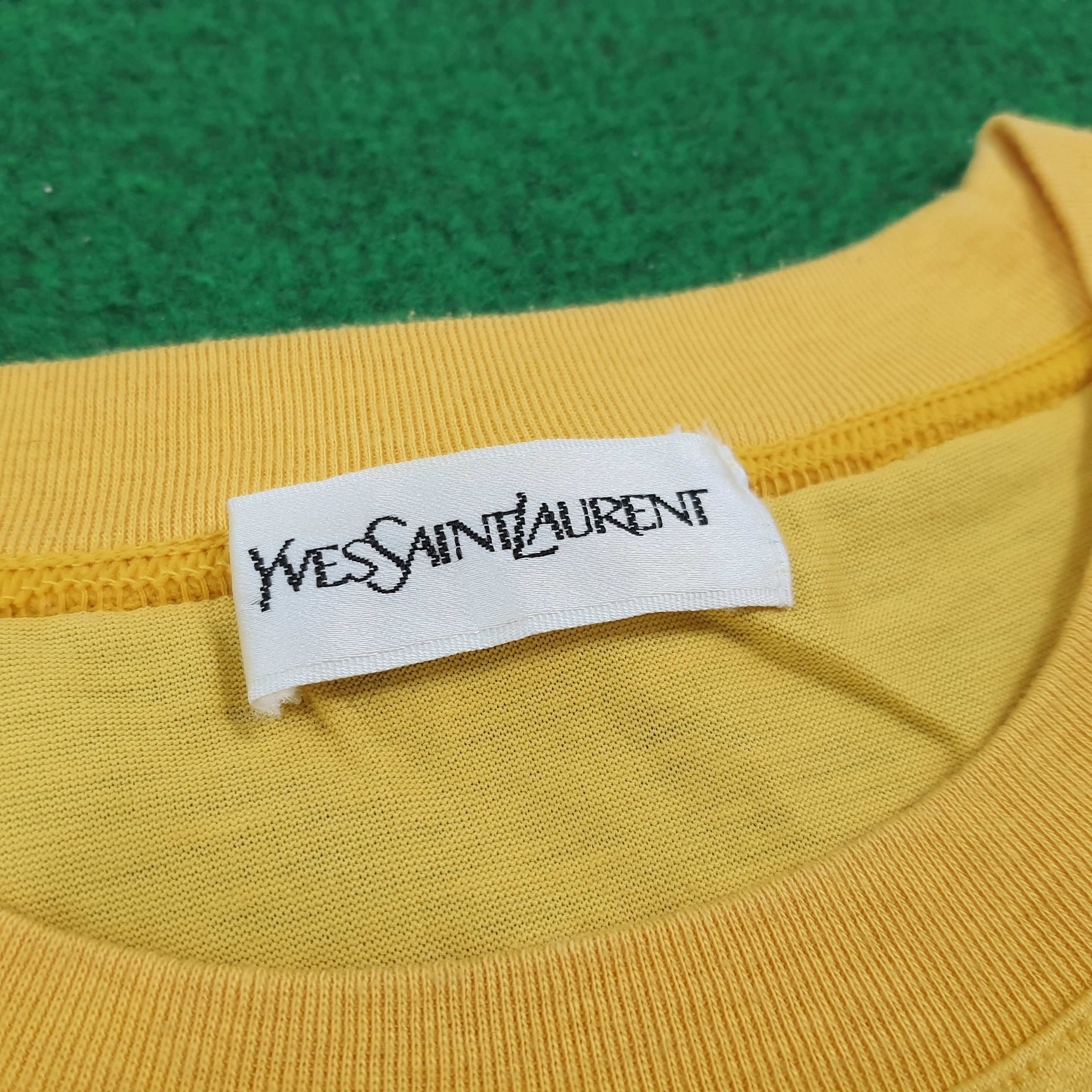Vintage × Yves Saint Laurent Vintage Ysl Yves Saint Laurent Italian Designer Brand Tshirt Size US L / EU 52-54 / 3 - 5 Thumbnail