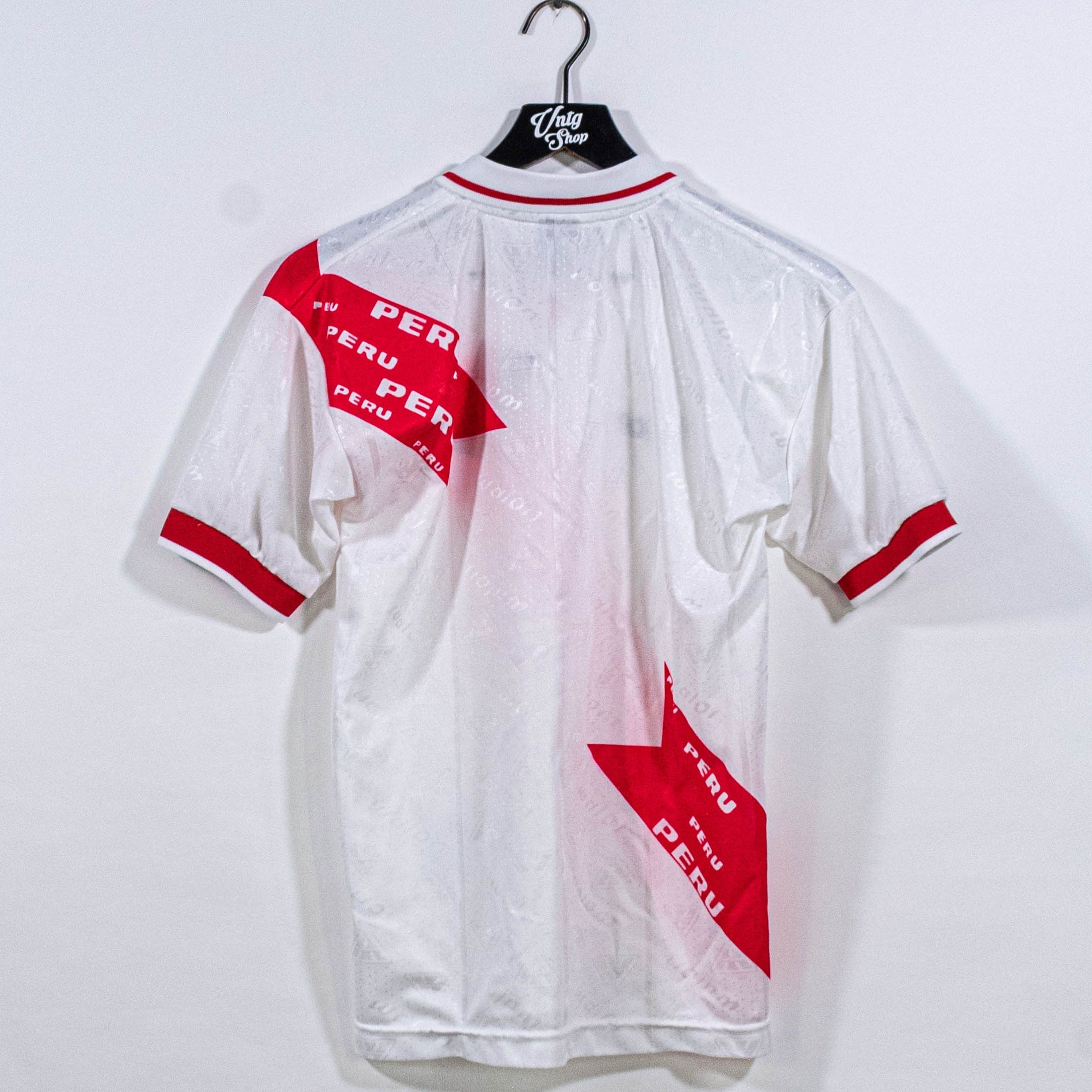 Vintage 1999 Walon Peru Jersey Soccer Futbol VTG Sports Blokecore Size US S / EU 44-46 / 1 - 2 Thumbnail