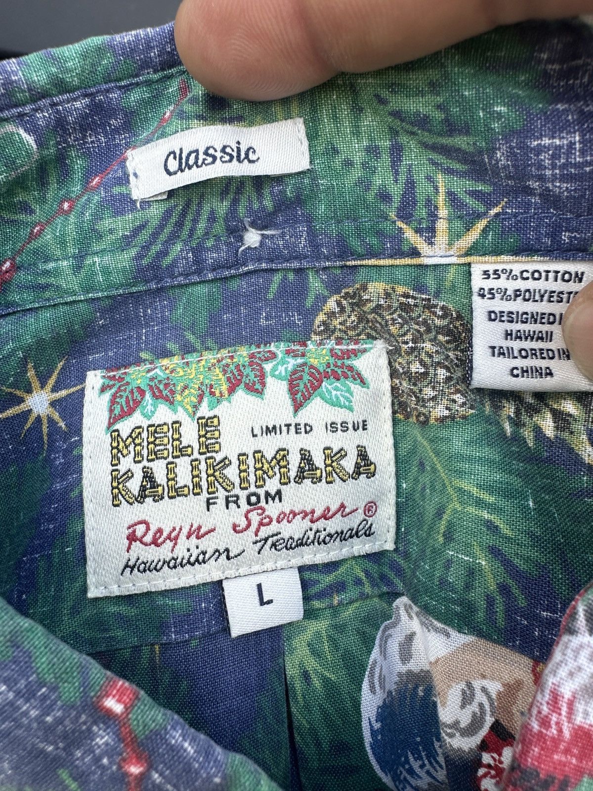 Reyn Spooner Reyn Spooner Classic Mele Kalikimaka Hawaiian Print Men's L Size US L / EU 52-54 / 3 - 4 Thumbnail