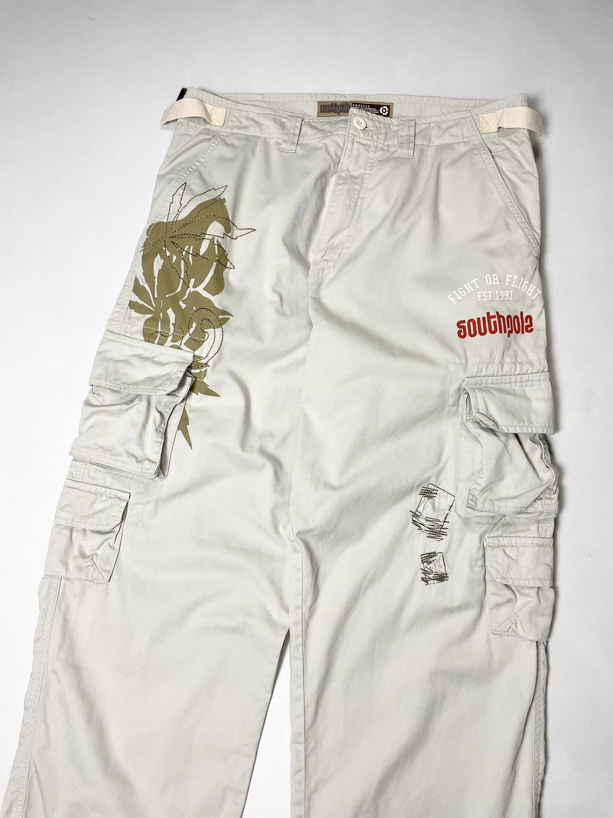 Southpole South Pole 🪘 Vintage Surfing Hip Hop Cargo Pants Size US 34 / EU 50 - 4 Thumbnail