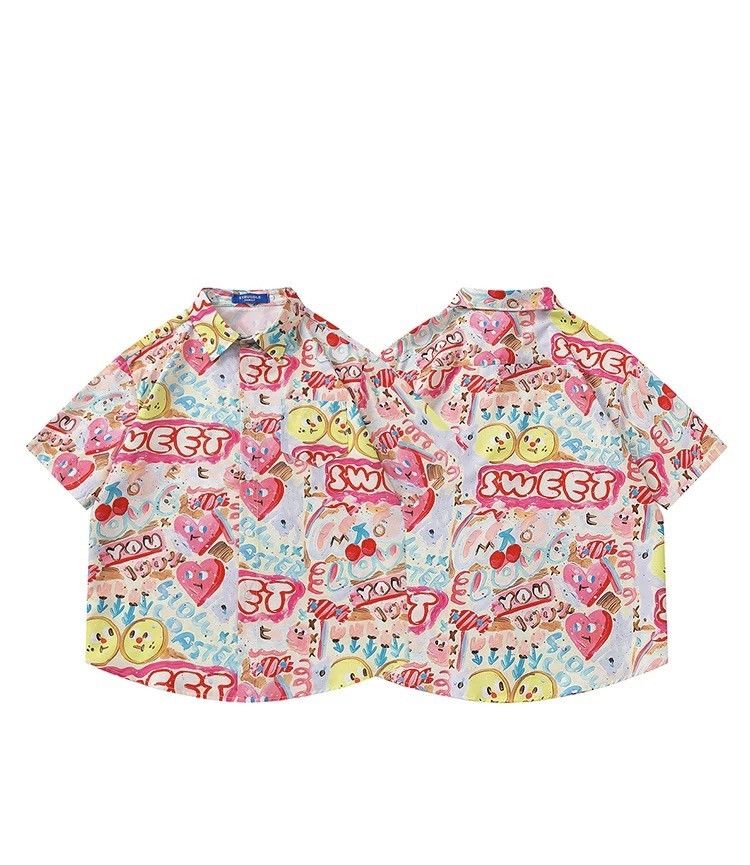 Other Graffiti Button Up Short Sleeve Shirt Size US M / EU 48-50 / 2 - 5 Thumbnail