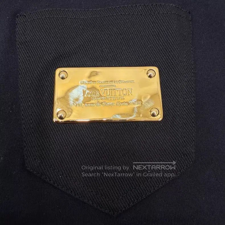 Louis Vuitton Louis Vuitton 25 black steel logo loose short sleeves Size US S / EU 44-46 / 1 - 3 Thumbnail
