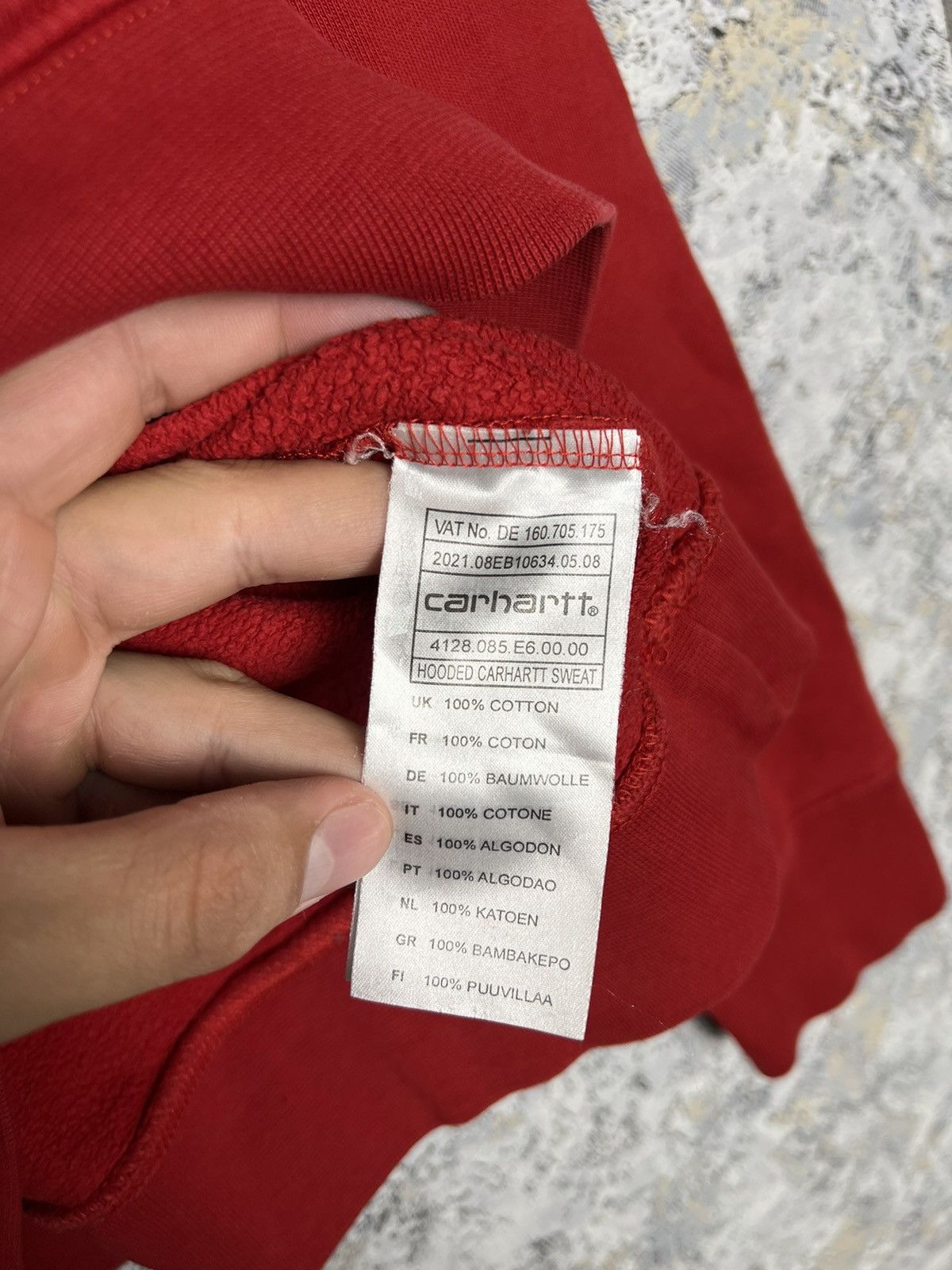 Carhartt × Vintage Vintage Carhartt Embroided Big Logo Spellout Hoodie Size L Size US L / EU 52-54 / 3 - 4 Thumbnail