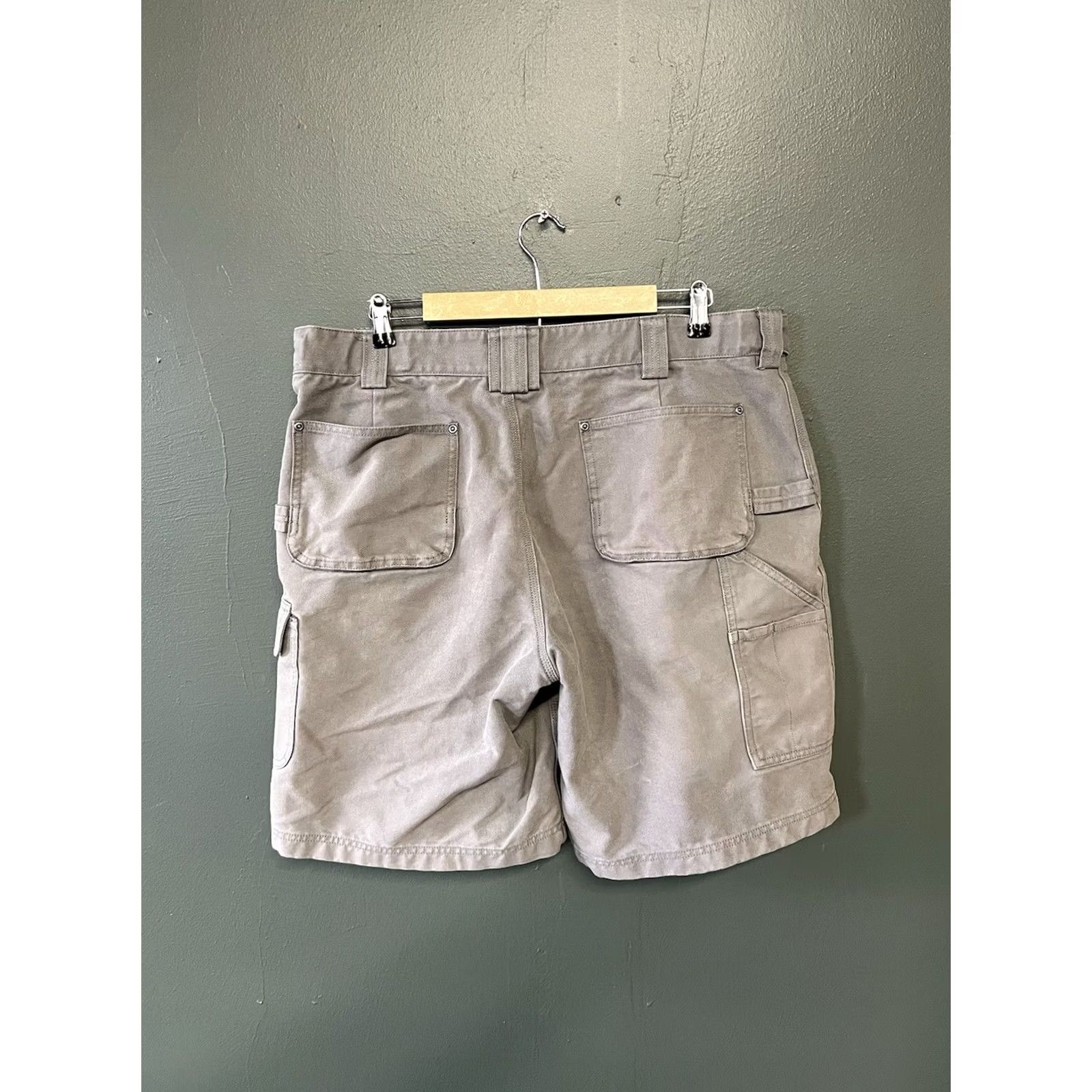 Vintage Duluth Mens Gray Canvas Work Shorts Size 40 Size US 40 / EU 56 - 2 Thumbnail