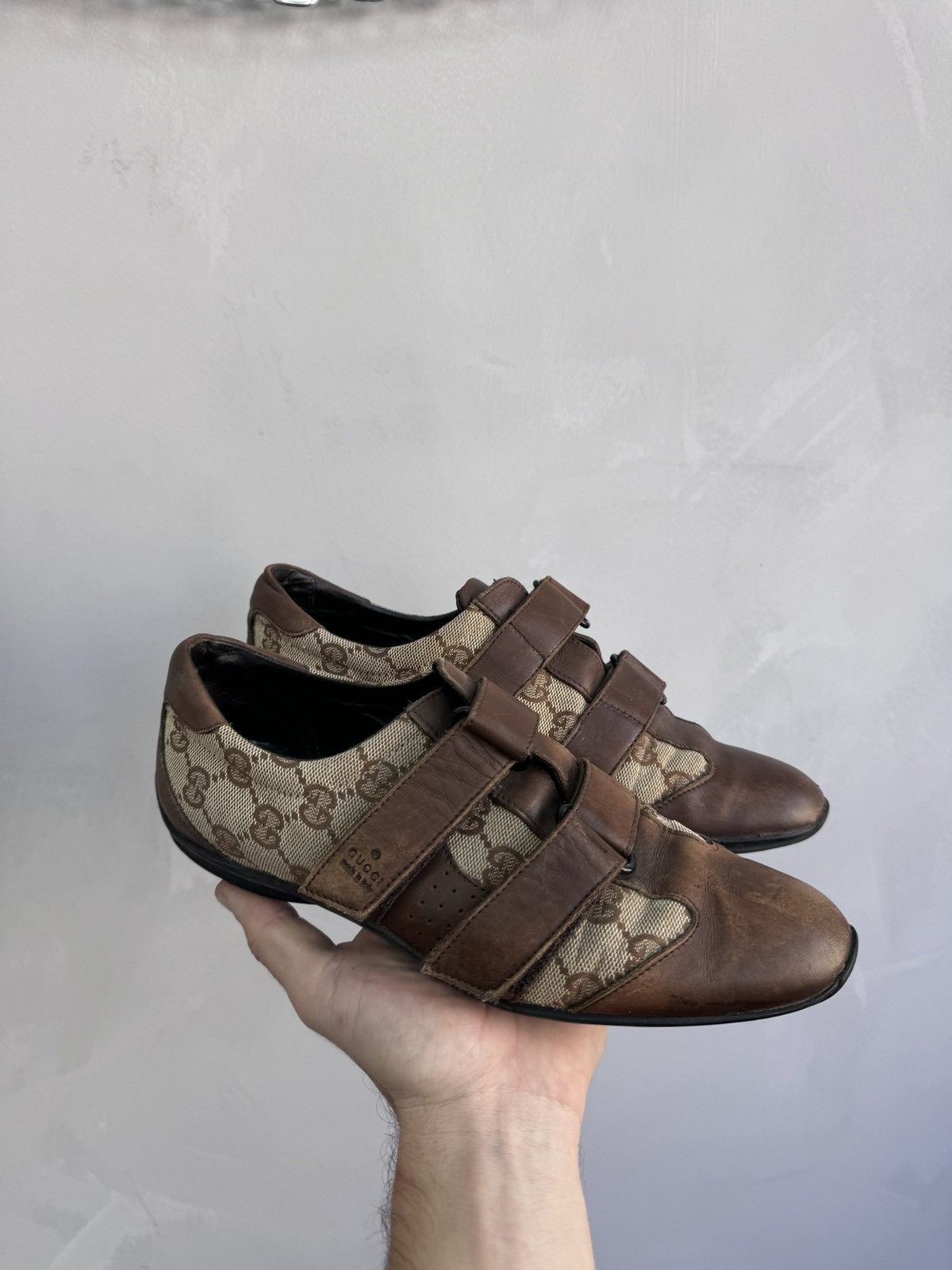 Gucci × Vintage Gucci Leather Vintage Monogram Sneakers Size US 7 / IT 37 - 2 Thumbnail