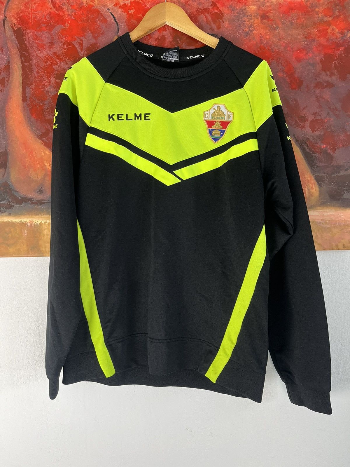 Vintage Kelme Fc Elche Football Sweatshirt Training Soccer Size L Size US L / EU 52-54 / 3 - 1 Thumbnail