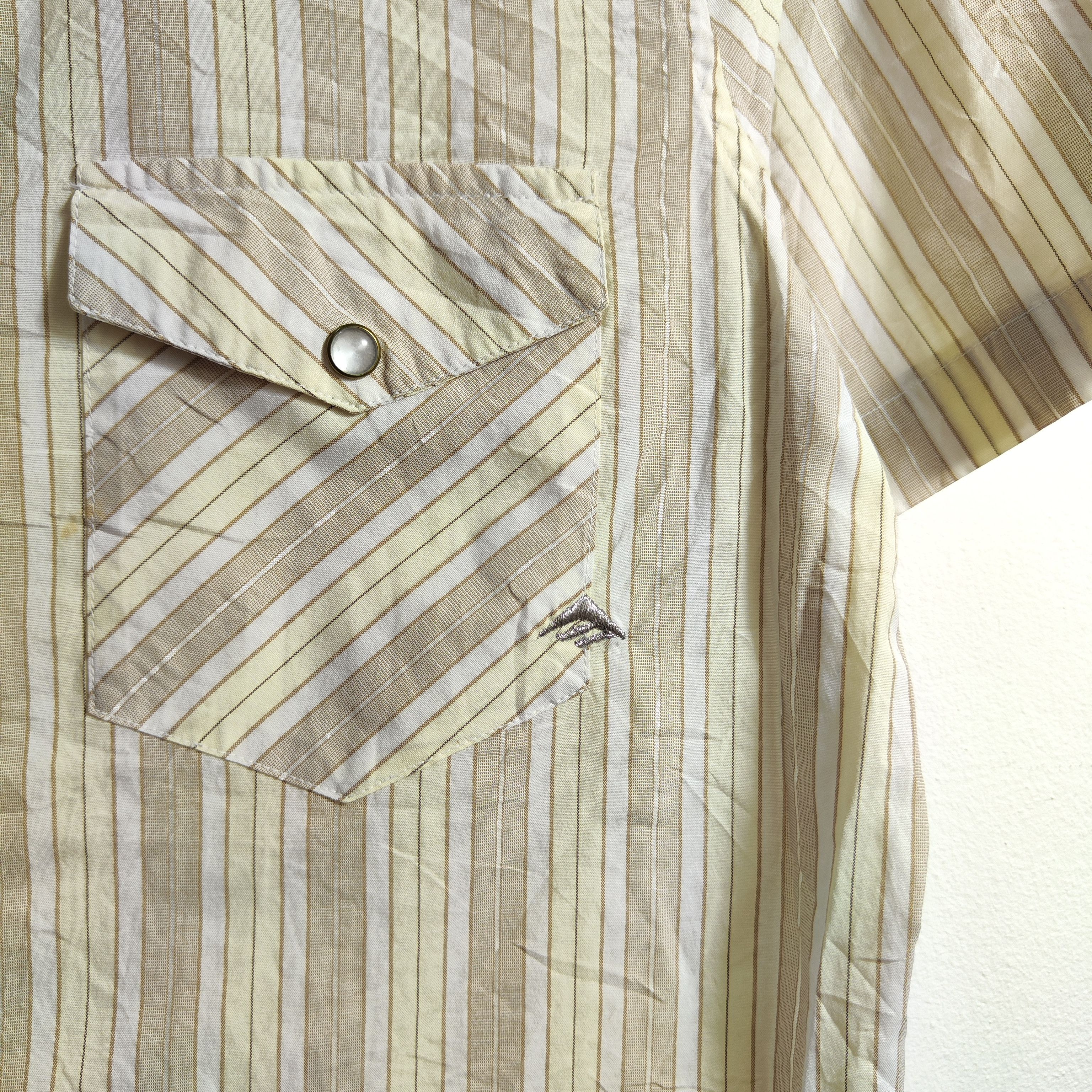 Emerica Emerica shirt Cream Large Pearl Snap Skatebord western Size US L / EU 52-54 / 3 - 3 Thumbnail