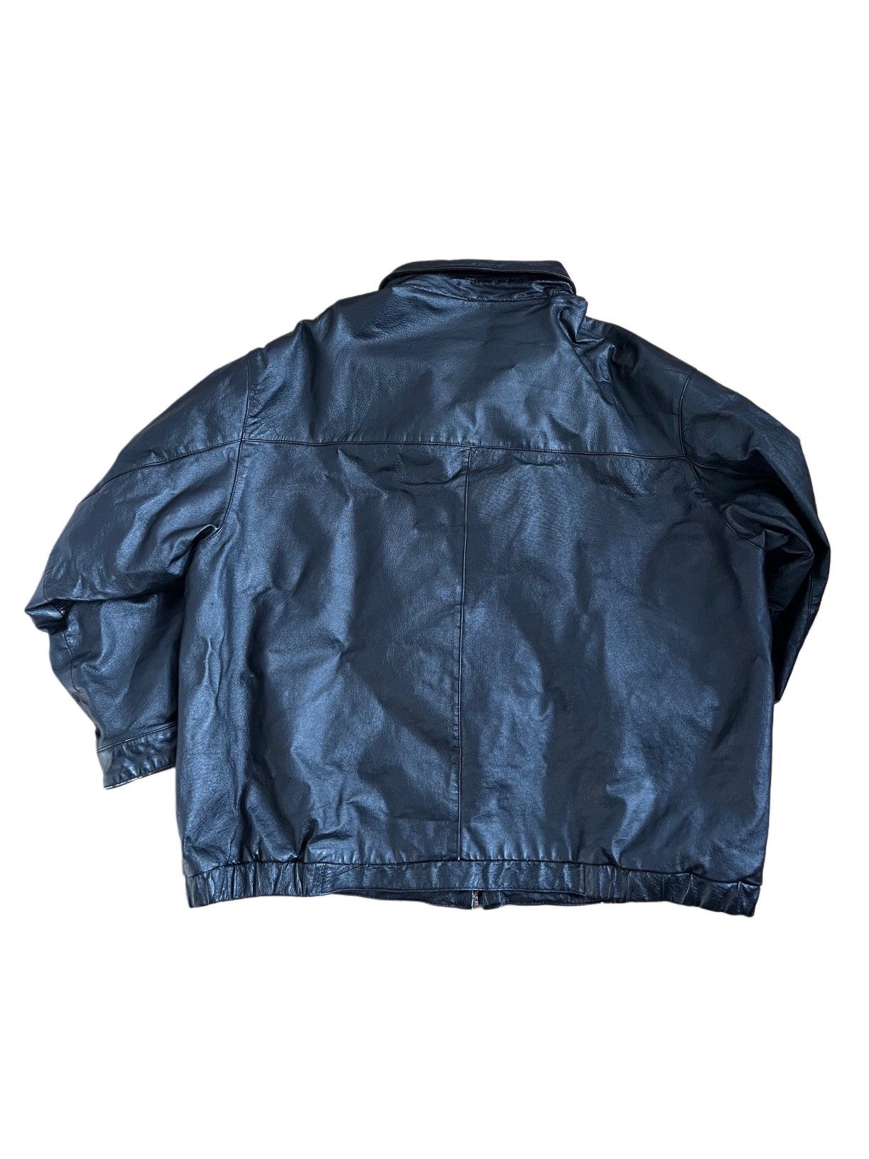 Other Harbor Bay Black Leather Jacket Size US L / EU 52-54 / 3 - 2 Thumbnail