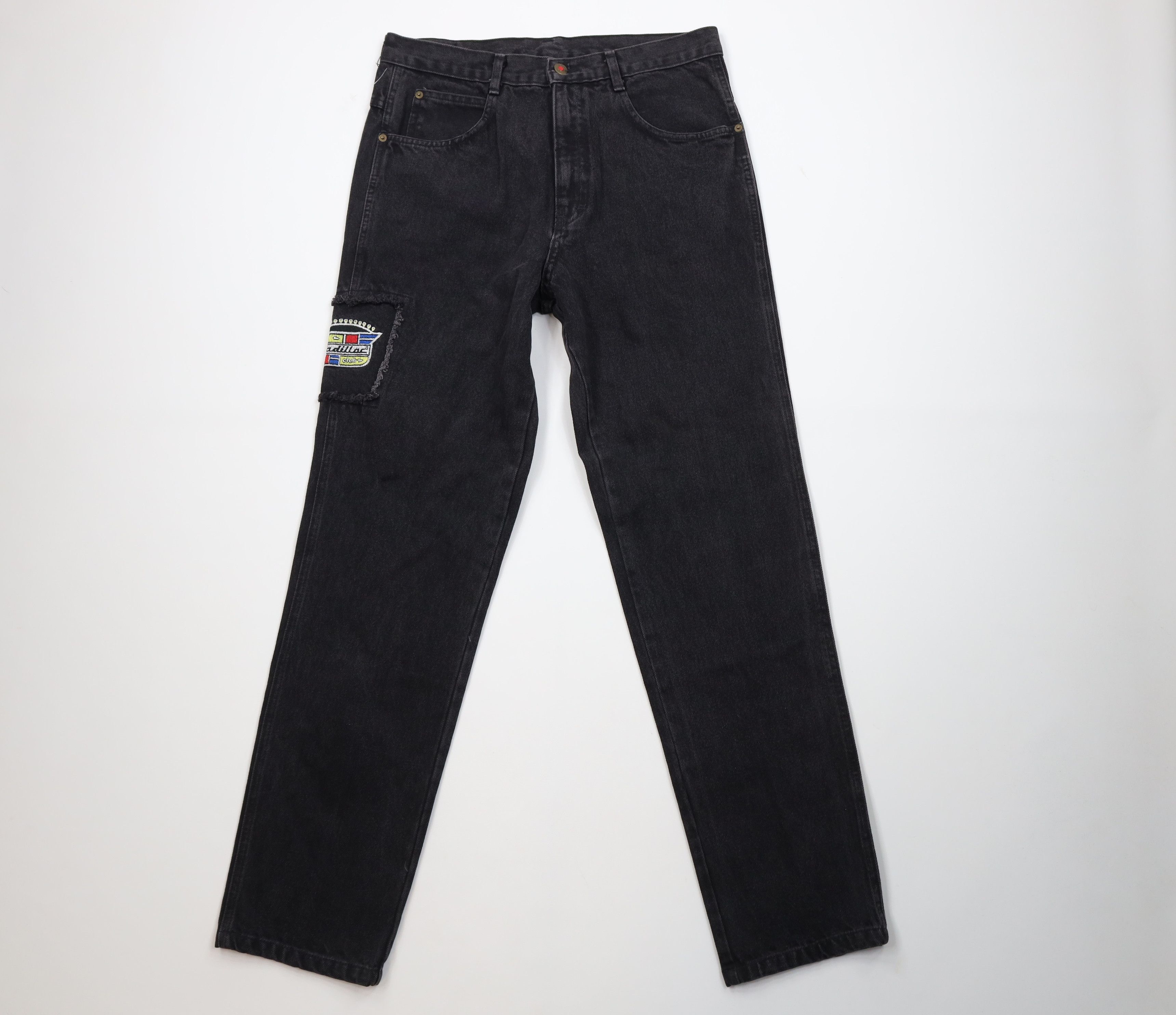 Cadillac Deadstock Vintage 80s 90s Cadillac Straight Leg Jeans USA Size US 34 / EU 50 - 1 Thumbnail