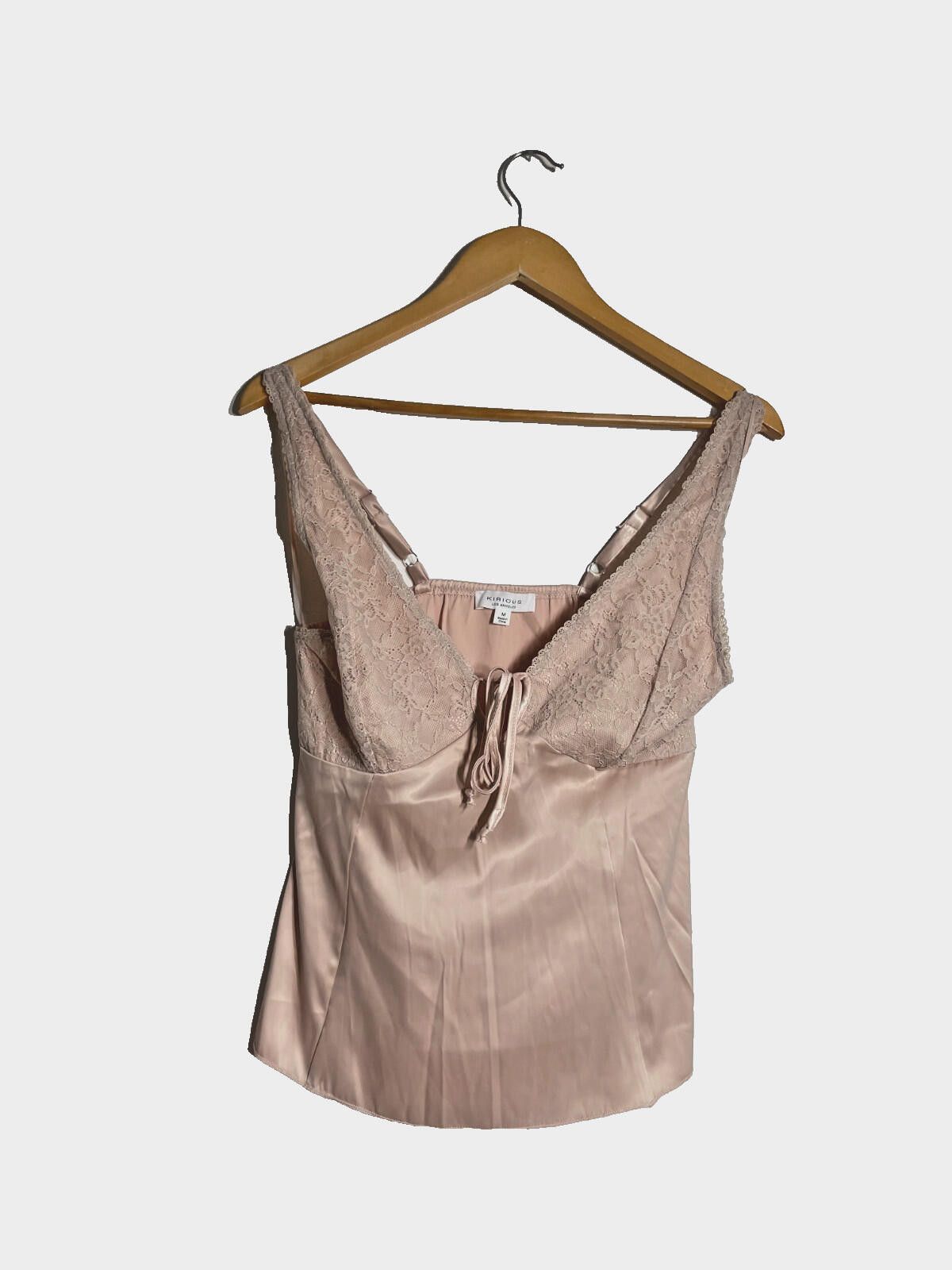 Other Kirious Los Angeles Blush Satin Lace Cami Top BNWT M Size M / US 6-8 / IT 42-44 - 3 Thumbnail
