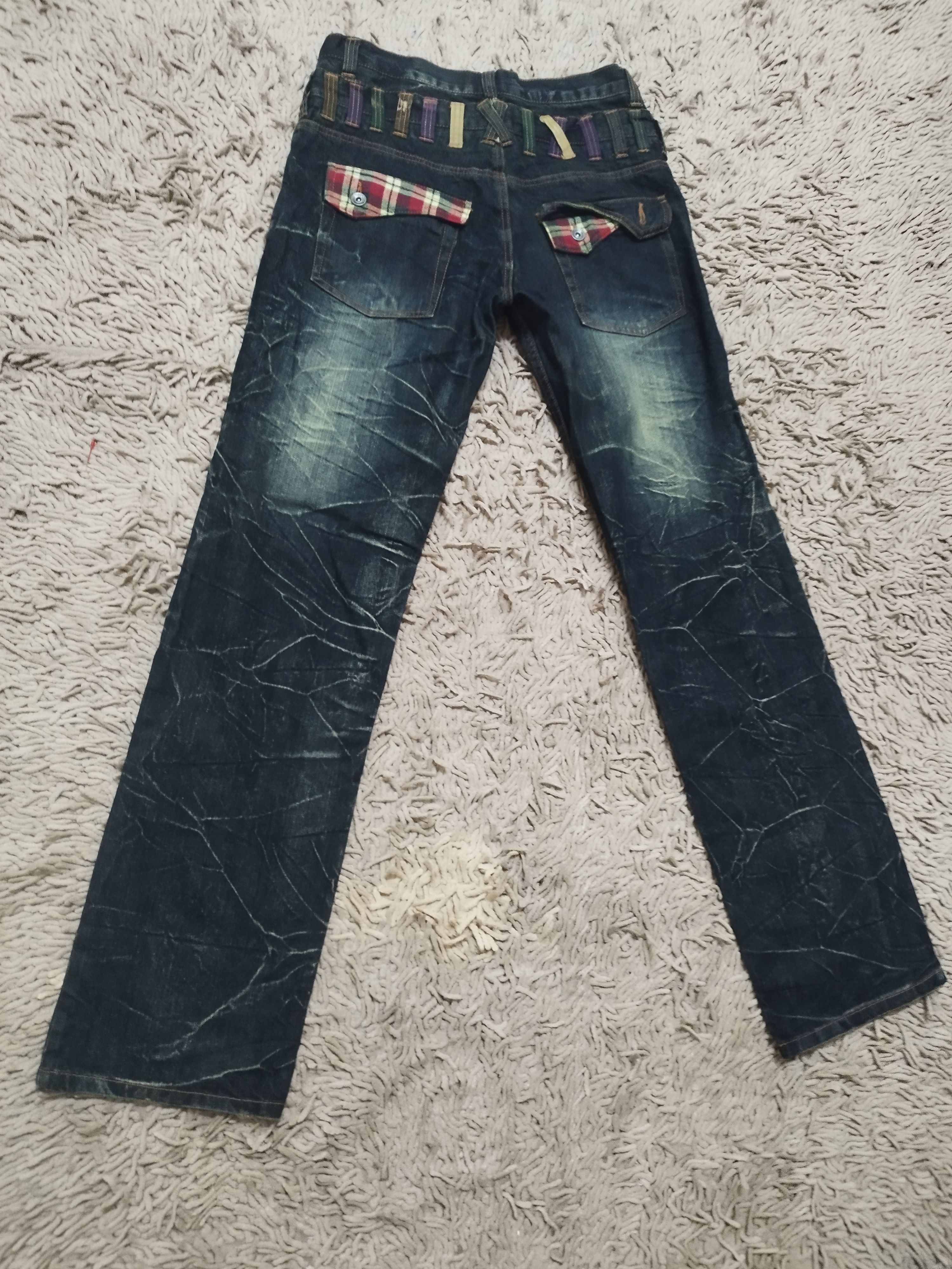 GOSTAR DE FUGA × Hysteric Glamour Nylaus Japan Double Waist Jeans Size US 32 / EU 48 - 7 Thumbnail