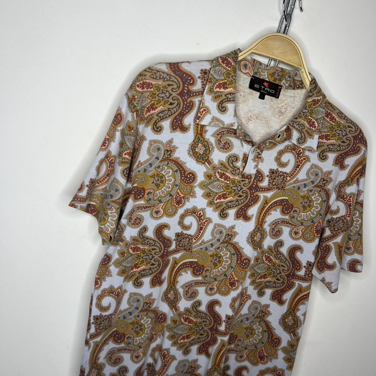 Etro Etro polo T-shirt floral multicolor all over rare Size US M / EU 48-50 / 2 - 3 Thumbnail