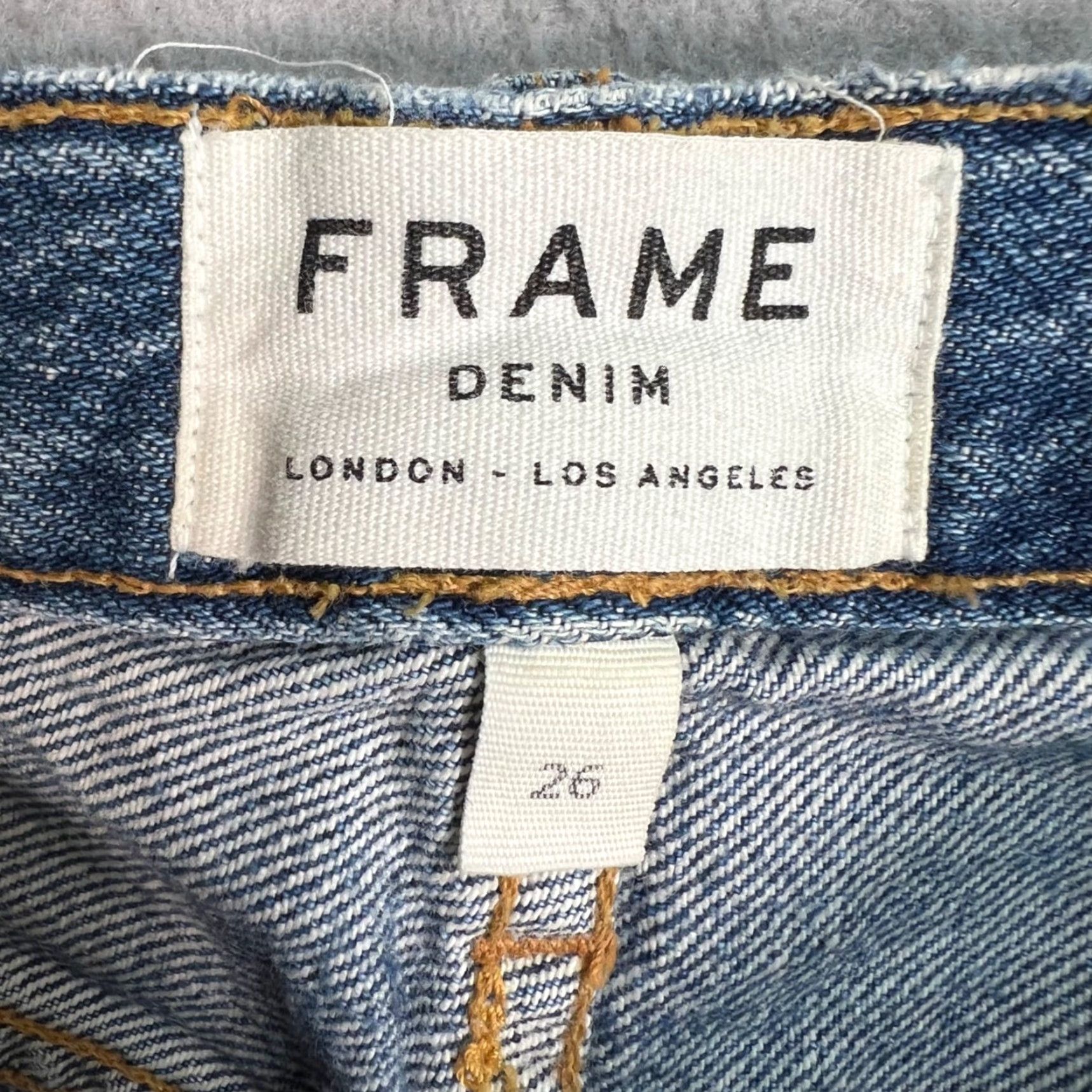 Frame FRAME Jeans Womens Size 26 Distressed 5-Pocket Denim Blue Straight Vintage? No - Frame Size 26" / US 2 / IT 38 - 3 Thumbnail