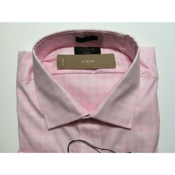J.Crew J.CREW LUDLOW MENS NEW PINK COTTON DRESS SHIRT SIZE: 17.5/36 Size US XL / EU 56 / 4 - 2 Thumbnail