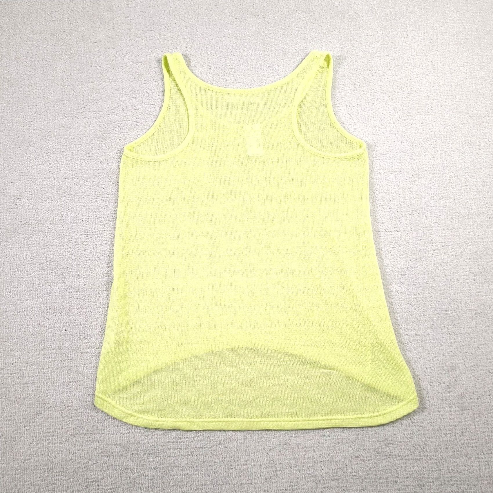 Vintage Maurices Tank Top Adult Large Lime Green Pocket Stretch Scoop Neck Womens Size L / US 10 / IT 46 - 7 Thumbnail