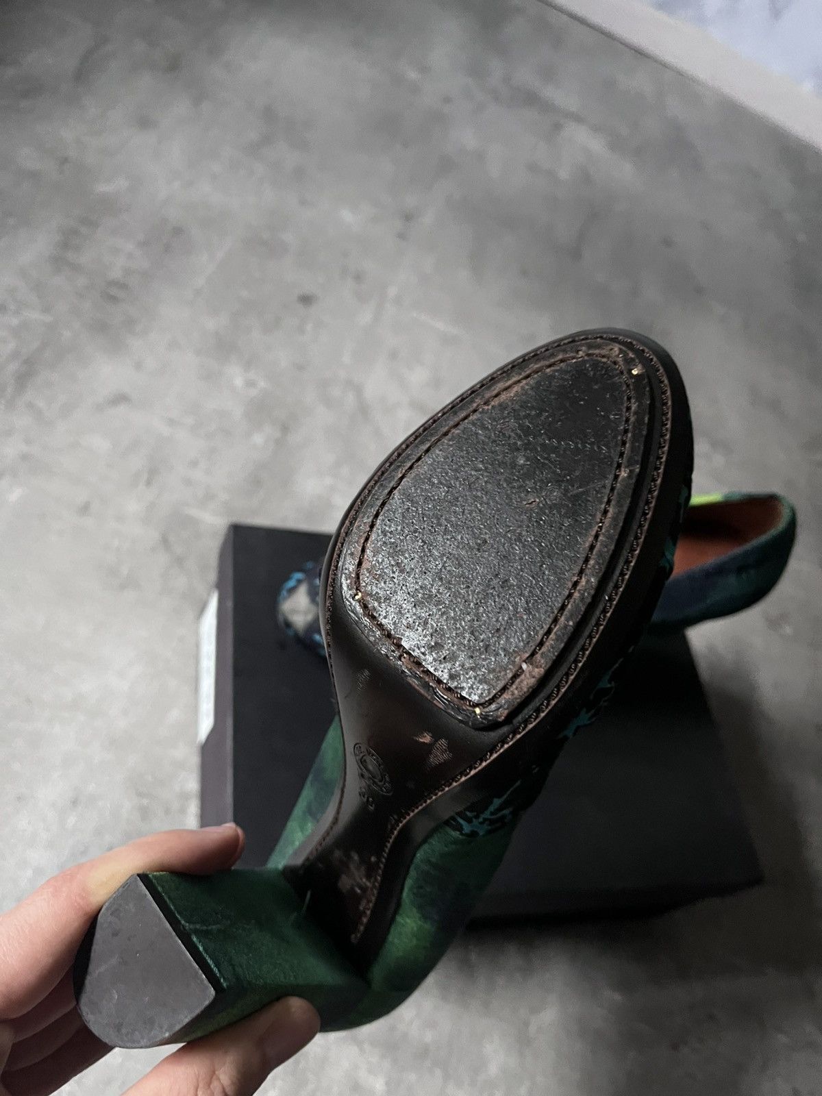 Dries Van Noten Dries Van Noten Gathered material heel multicolor Size US 9 / IT 39 - 6 Thumbnail