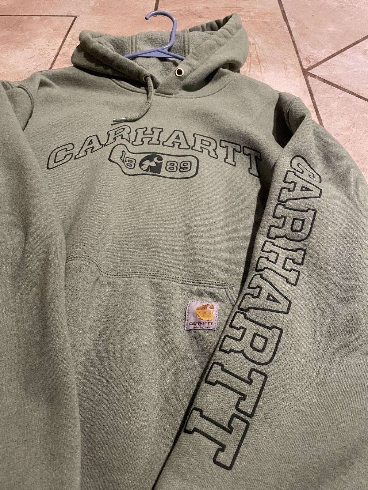 Carhartt Green Carhartt Pullover Hoodie Size US M / EU 48-50 / 2 - 2 Thumbnail