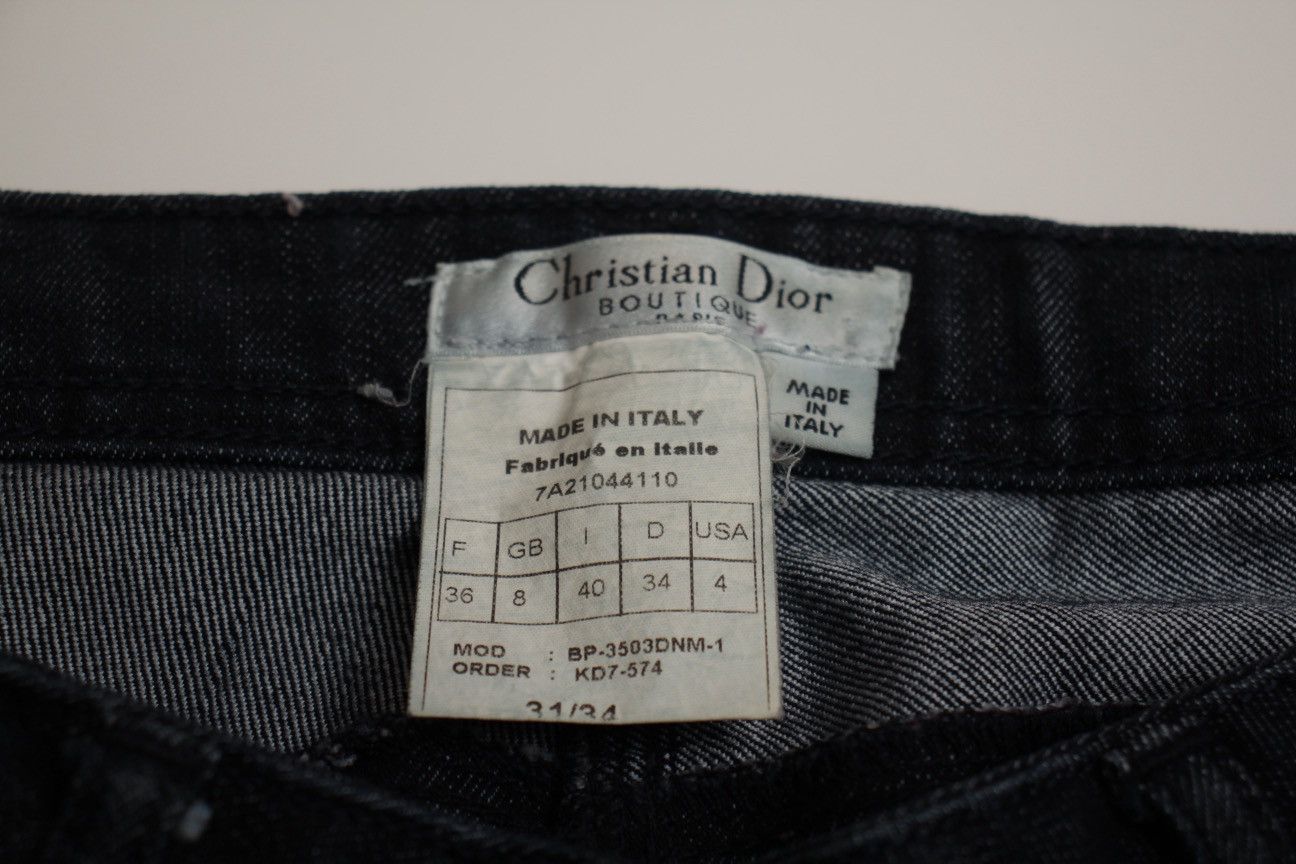 Dior Vintage Dior John Galliano Denim Jeans Size 27" / US 4 / IT 40 - 13 Thumbnail