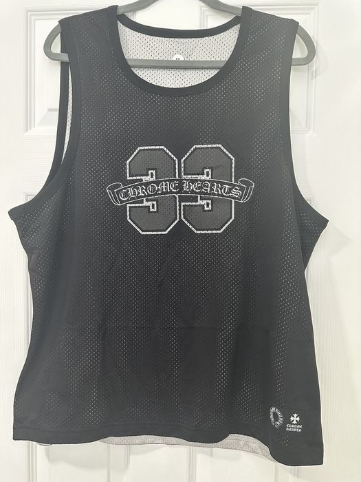 Chrome Hearts CHROME HEARTS SLEEVELESS BASKETBALL JERSEY | Grailed