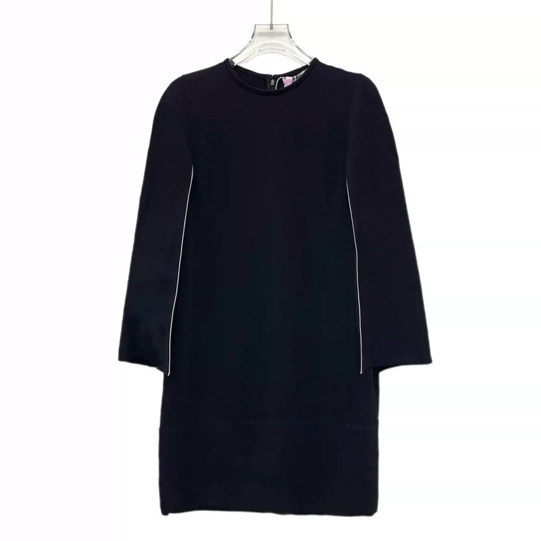 Givenchy Givenchy Black Zipper Collar Long Sleeve Dress Size XXS / US 00 / IT 34 - 1 Thumbnail