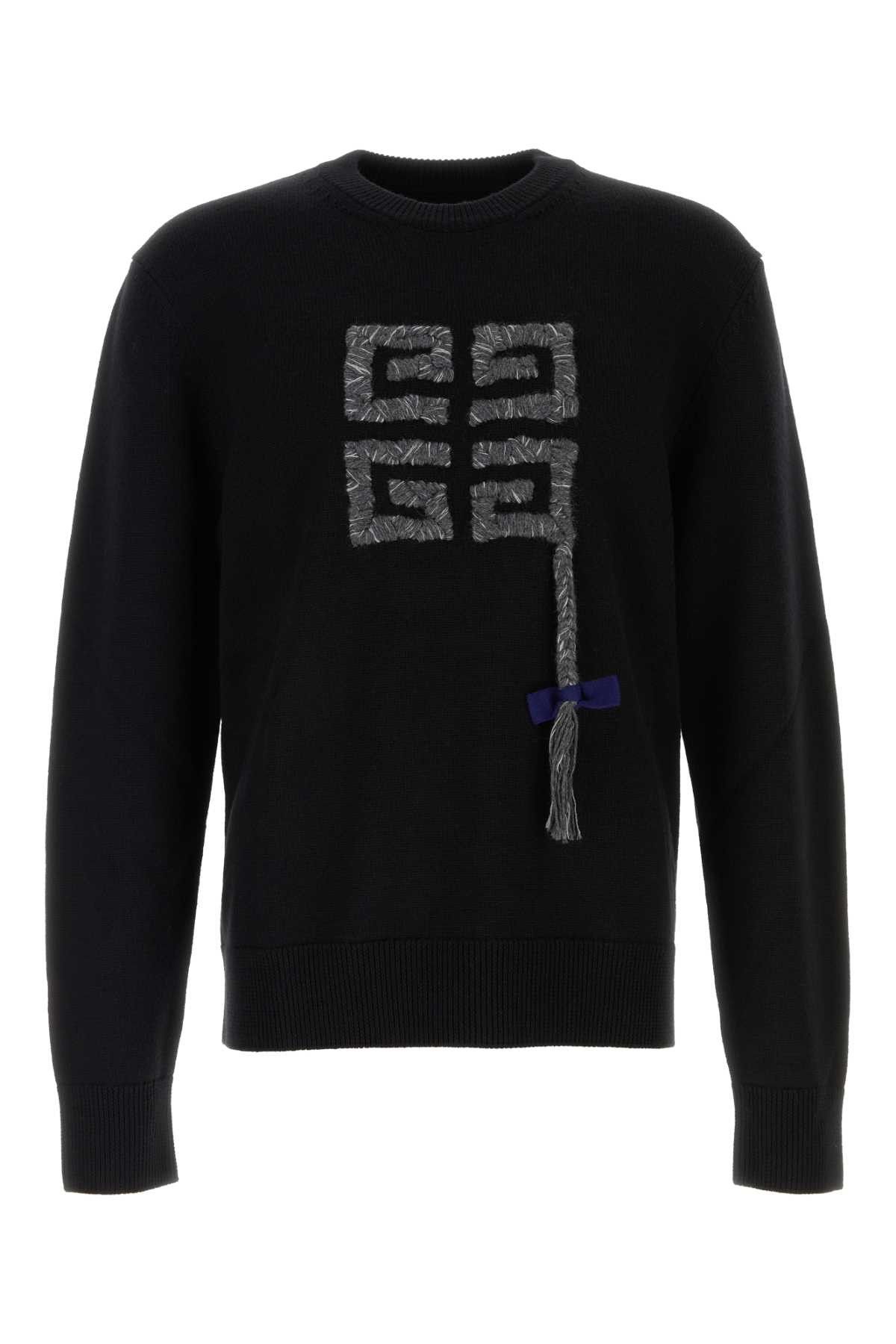 Givenchy Black Wool Sweater Size US S / EU 44-46 / 1 - 1 Thumbnail