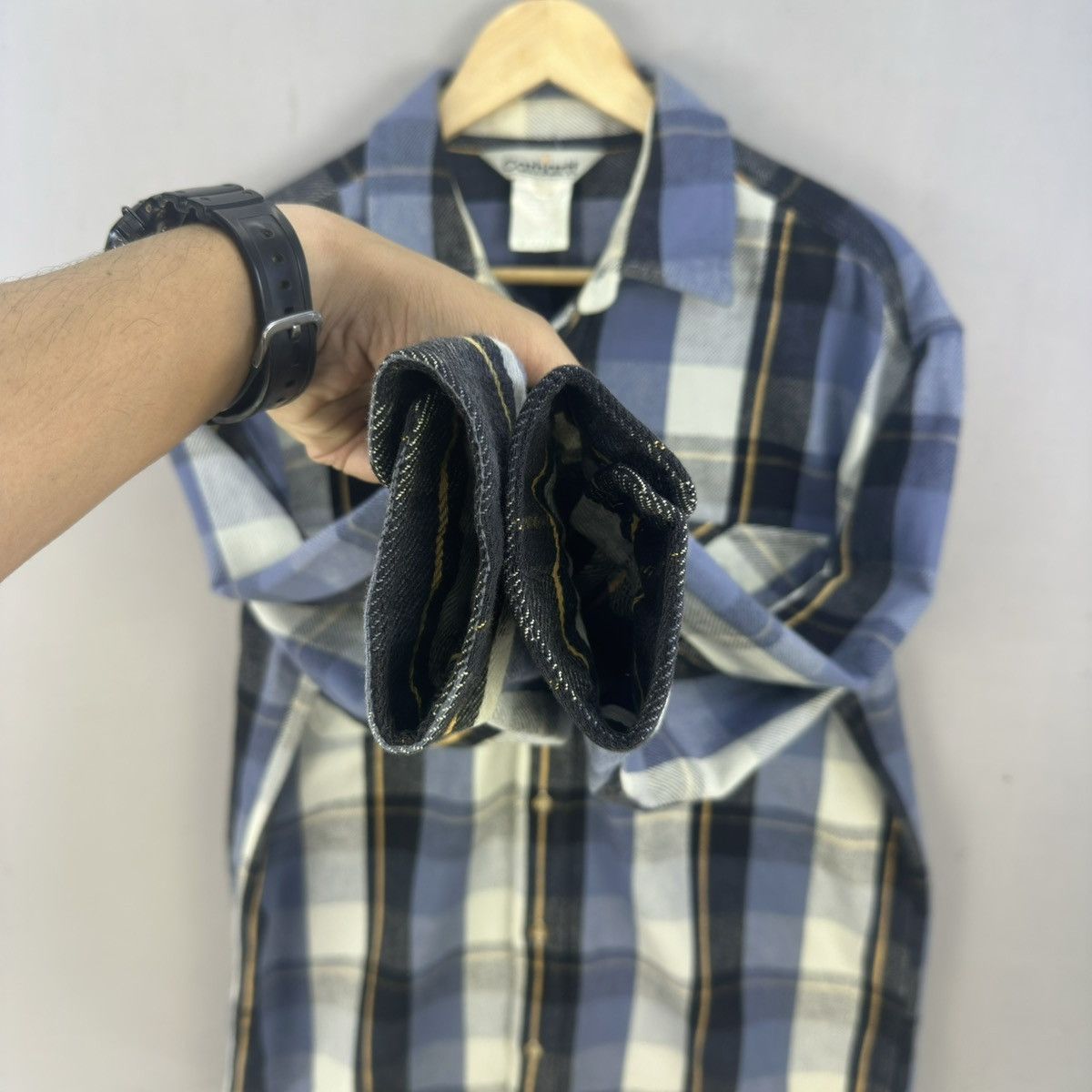 Carhartt Y2K Carhatt Double Pocket Plaid Heavy Flannel Size US L / EU 52-54 / 3 - 11 Thumbnail