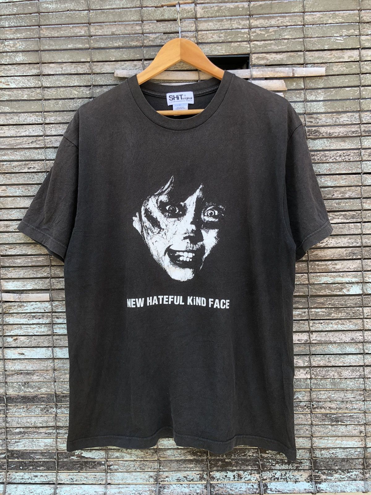 Vintage Vintage Y2K New Hateful Kind Face Graphic Design Tee Size US L / EU 52-54 / 3 - 1 Thumbnail