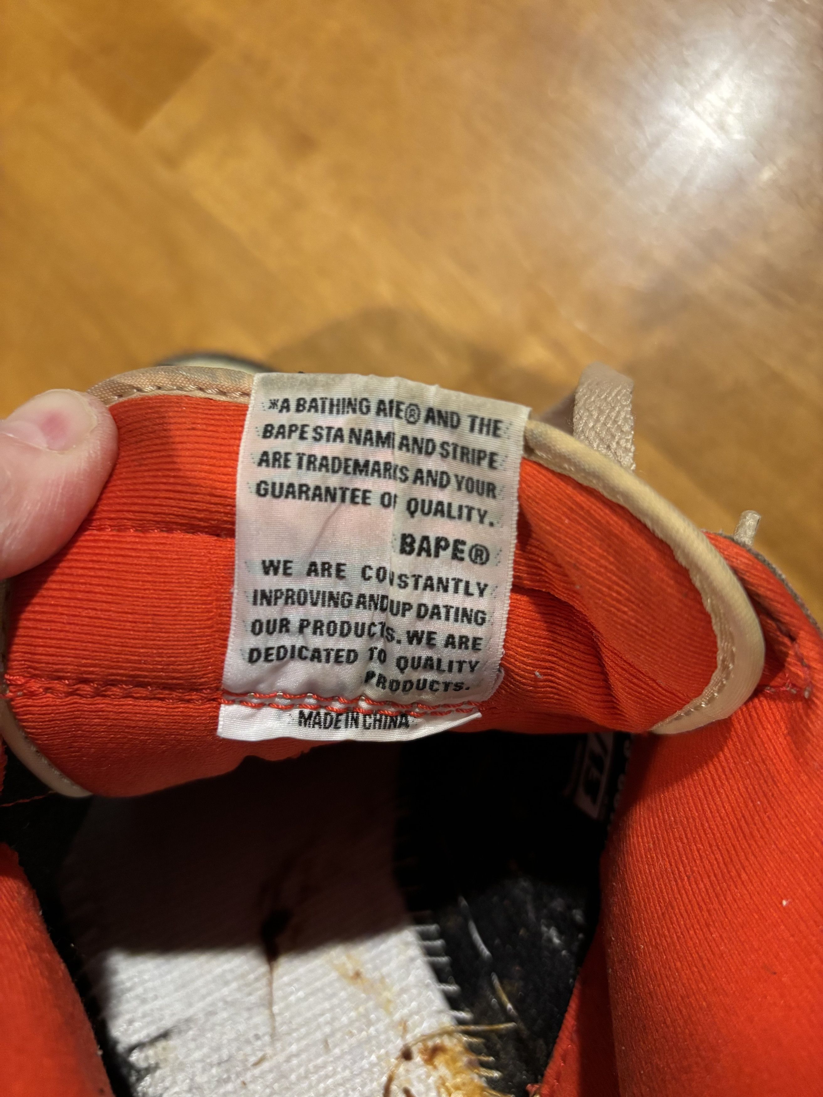 Bape x Kanye West 2007 College Dropout Bape Sta Shoes Size US 13 / EU 46 - 10 Thumbnail