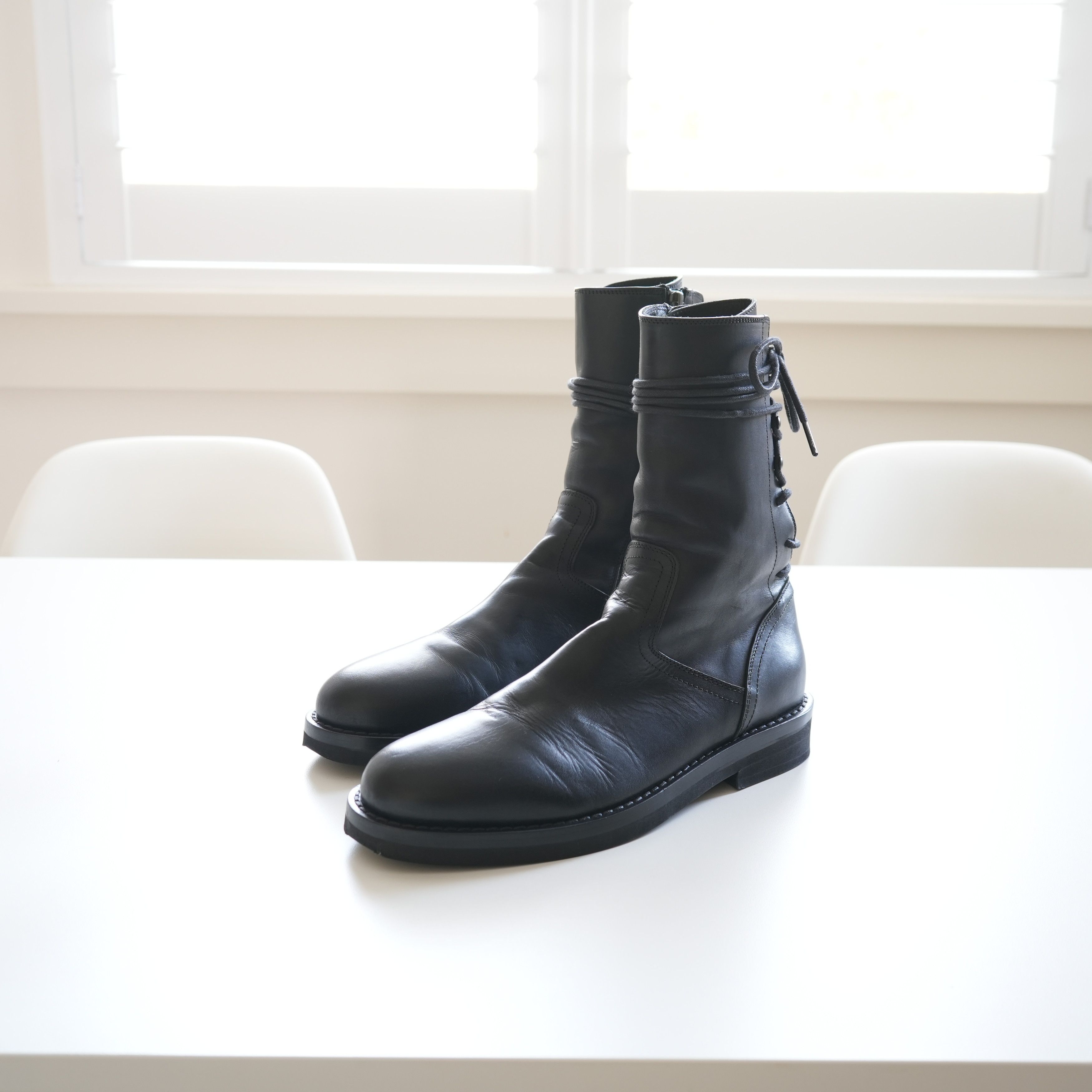 Ann Demeulemeester Backlace Corset Combat Boots Size US 7.5 / EU 40-41 - 2 Thumbnail