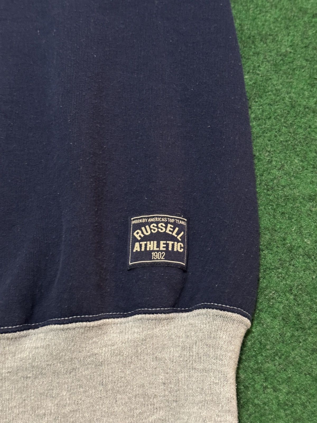 Russell Athletic × Vintage Vintage 90s Russell Athletic Retro Stripped XL Sweatshirt Size US XL / EU 56 / 4 - 4 Thumbnail