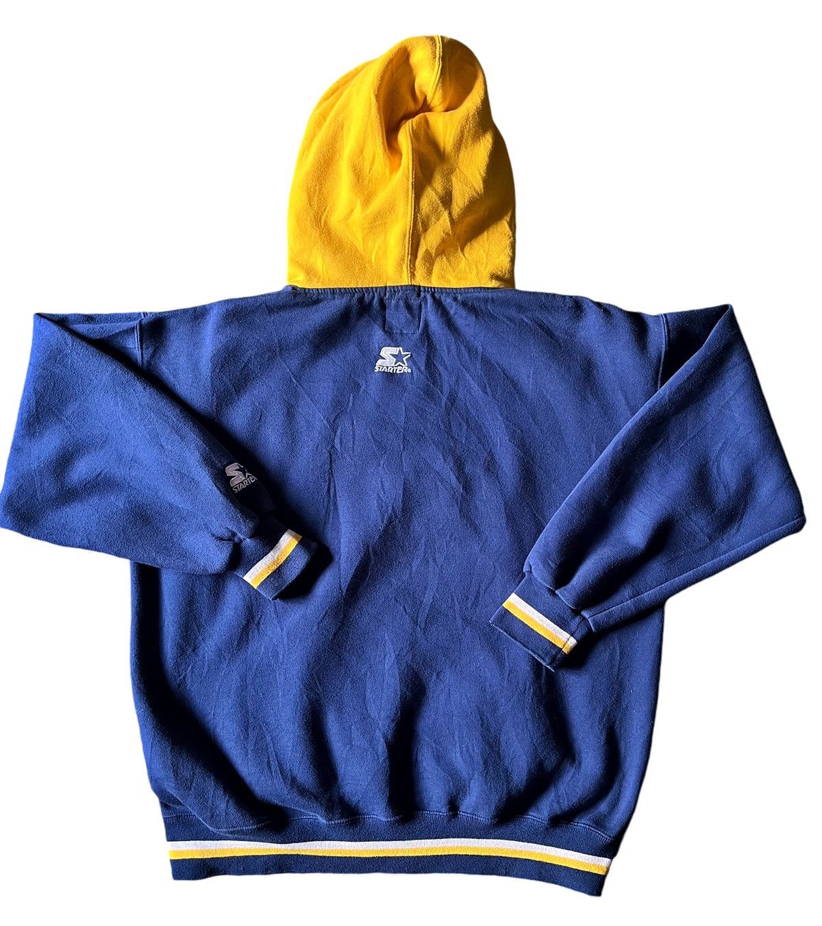 NCAA × Starter × Vintage 1990’s NCAA West Virginia Mountaineers Starter hoodie size L Size US L / EU 52-54 / 3 - 2 Thumbnail