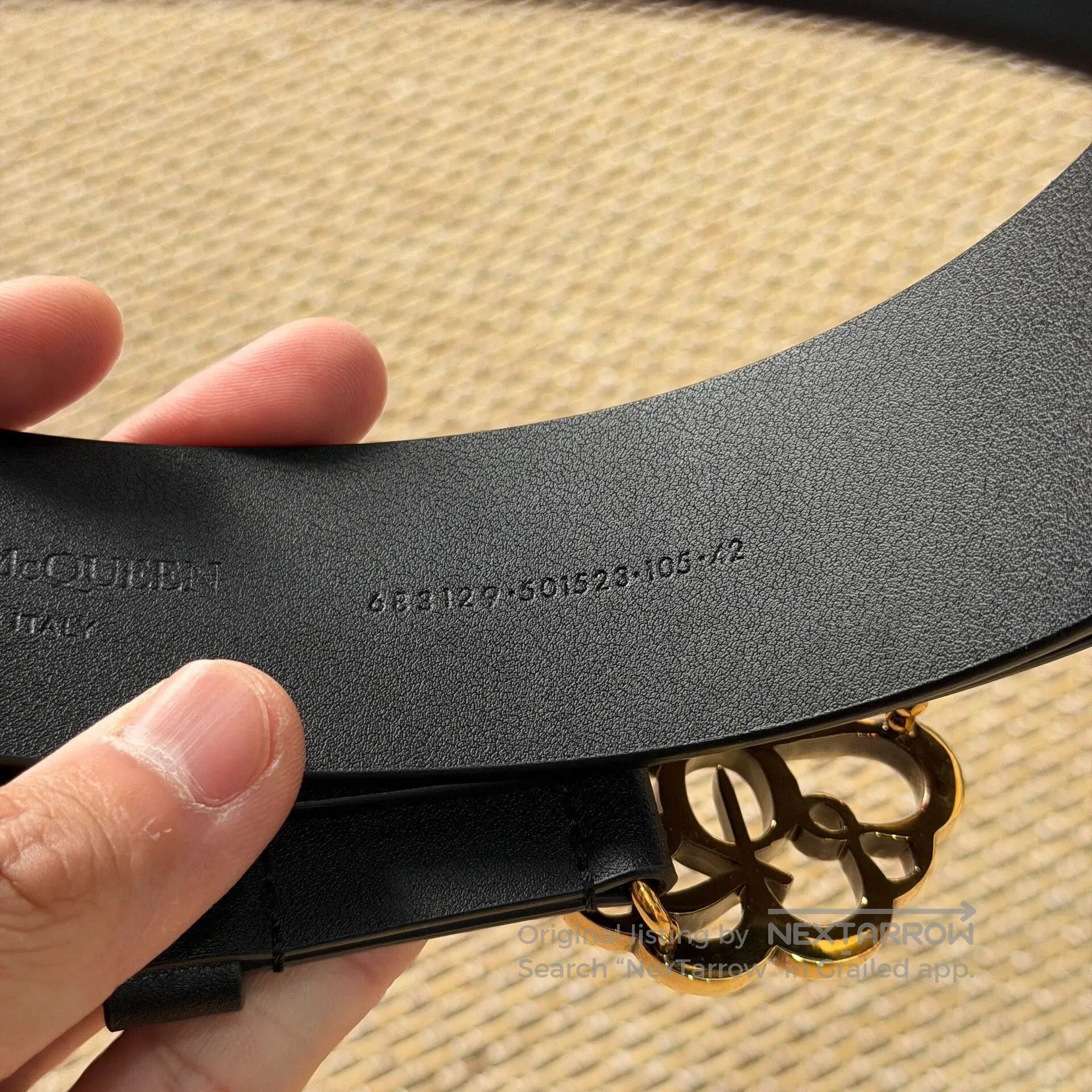 Alexander McQueen Alexander McQueen Gold Buckle Belt. Size ONE SIZE - 4 Thumbnail
