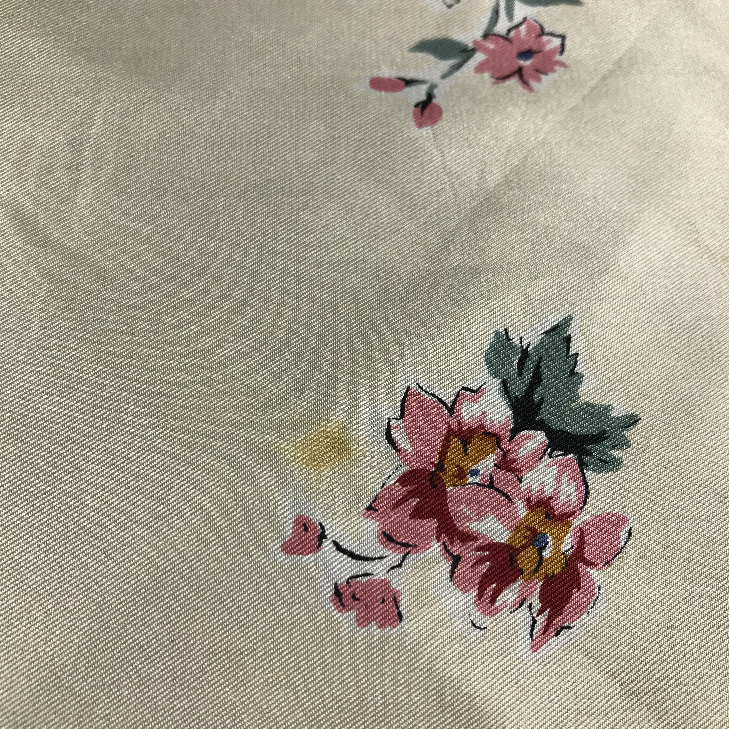 Vintage Vintage Luxury Floral Silk Scarf M69 Size ONE SIZE - 8 Thumbnail