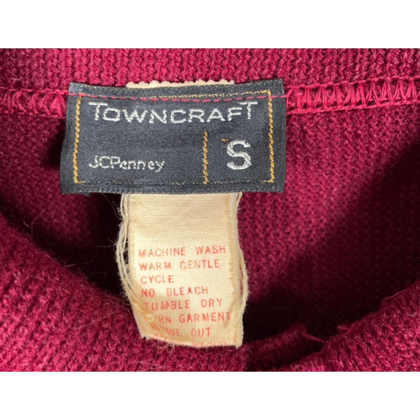 Vintage VINTAGE TownCraft Sweater Shirt Mens Small Red White Angled Stripe Collared 60s Retro Hipster Size US S / EU 44-46 / 1 - 3 Thumbnail