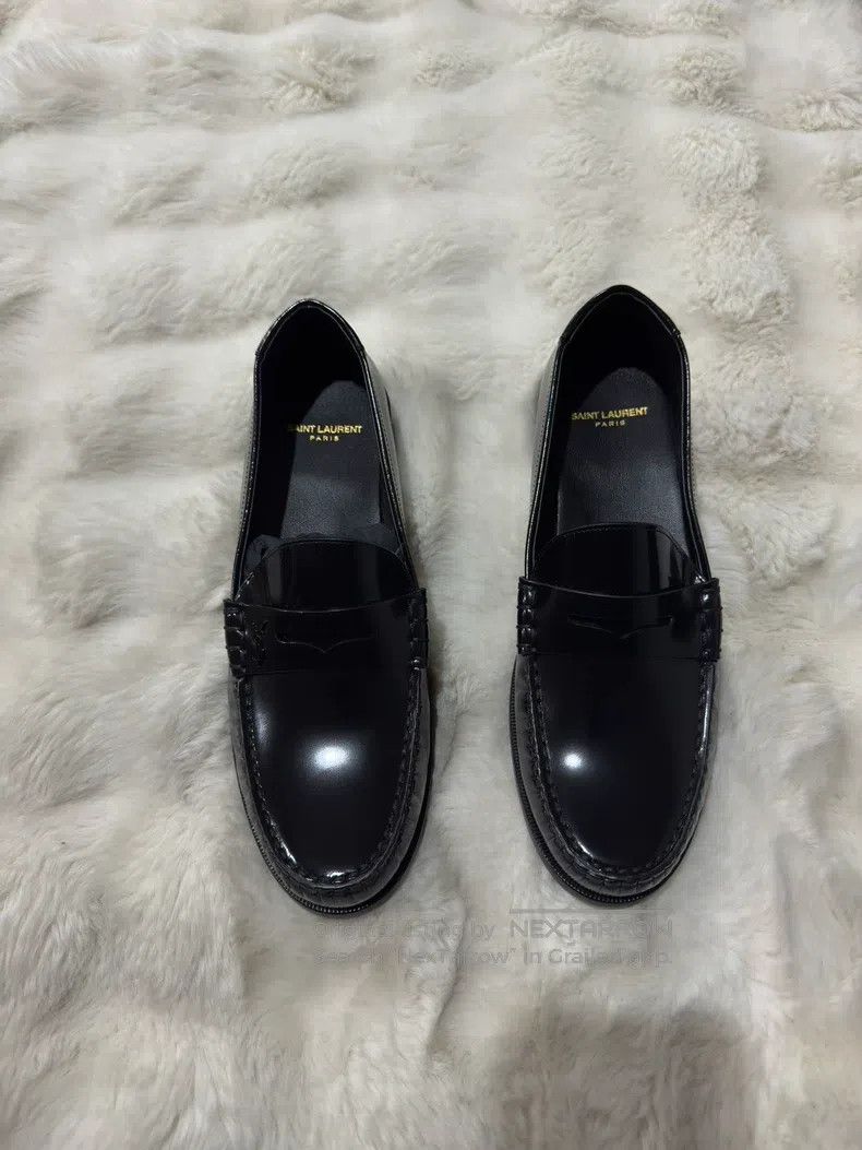 Saint Laurent Paris Saint Laurent Paris Logo Men's Loafers Size US 9 / EU 42 - 3 Thumbnail